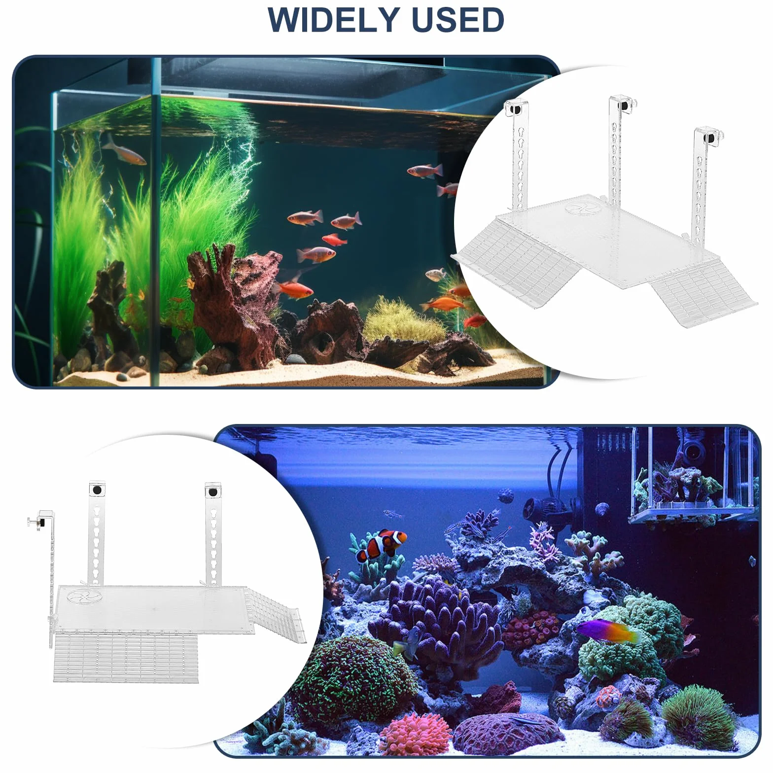 Platforma do wygrzewania żółwia akrylowa platforma zbiornika żółw regulowana wysokość żółw taras wiszące rampy terrarium do akwarium żółwia akwarium