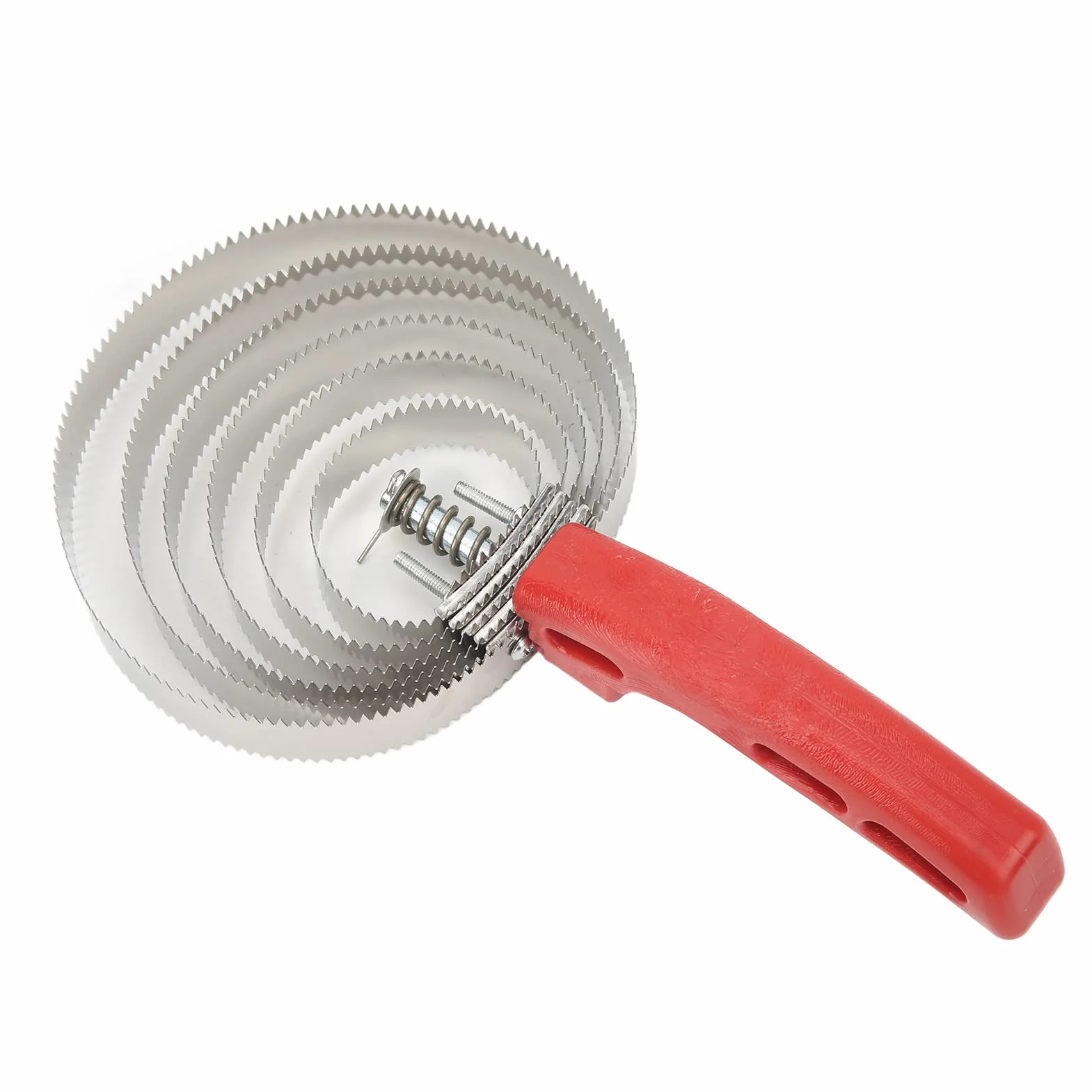 Grzebień do Curry ze Stali Nierdzewnej Szczotka dla Koni, Miękki Uchwyt Metalowa Szczotka do Curry 6 Zwojów Łagodzi świąd ze Stali Nierdzewnej Szczotki z Włosia Końskiego dla Zwierząt Pies Koza Koń