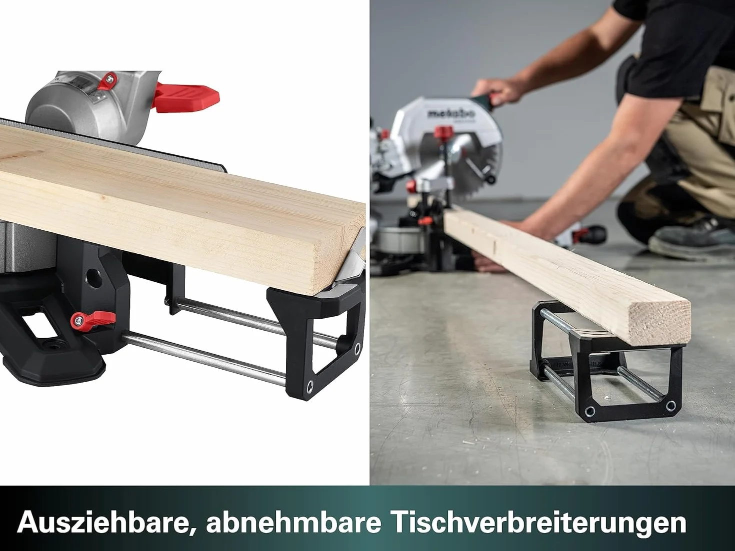 Metabo ukośnica KGS 254 M – 613254000 – Z funkcją Precision Cut Line, tarcza 254 mm i funkcja posuwu – Długość kabla 2 m