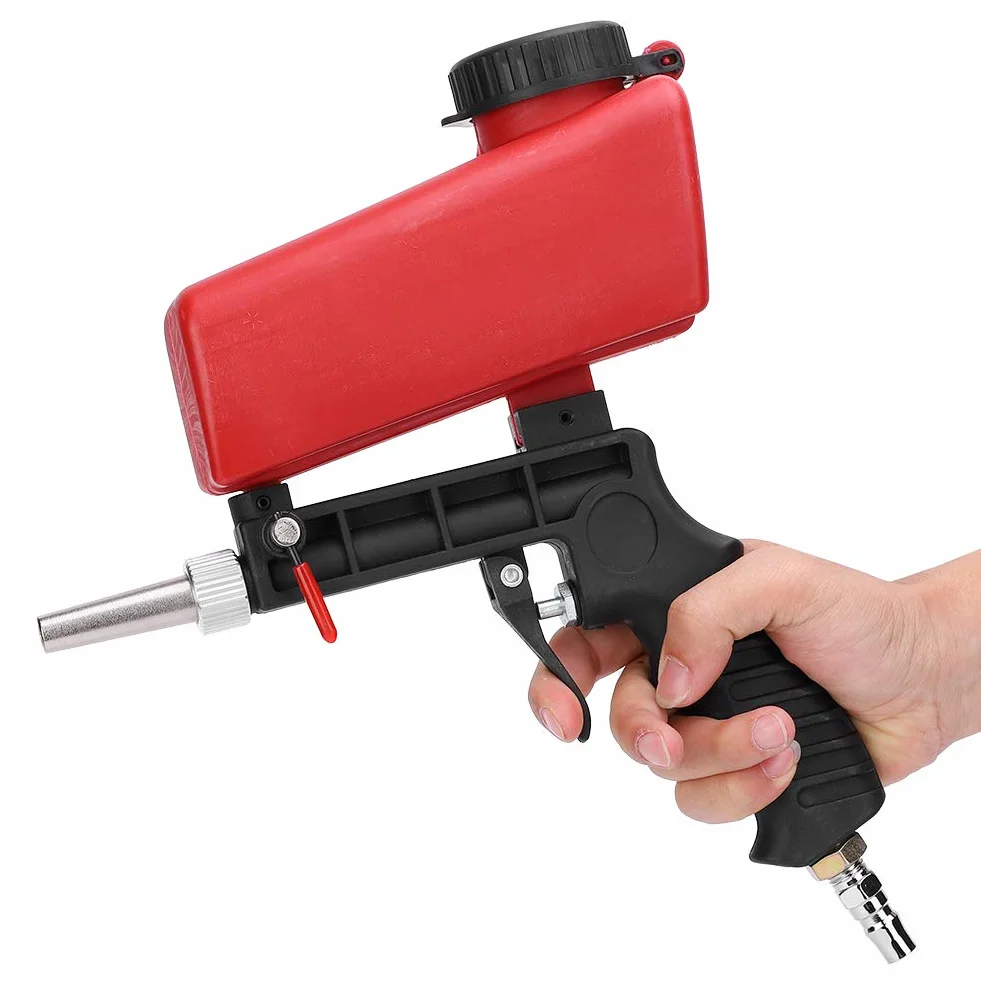 Pneumatyczny Pistolet do Piaskowania 90PSI Piaskarka Przemysłowa Regulowana Przenośna