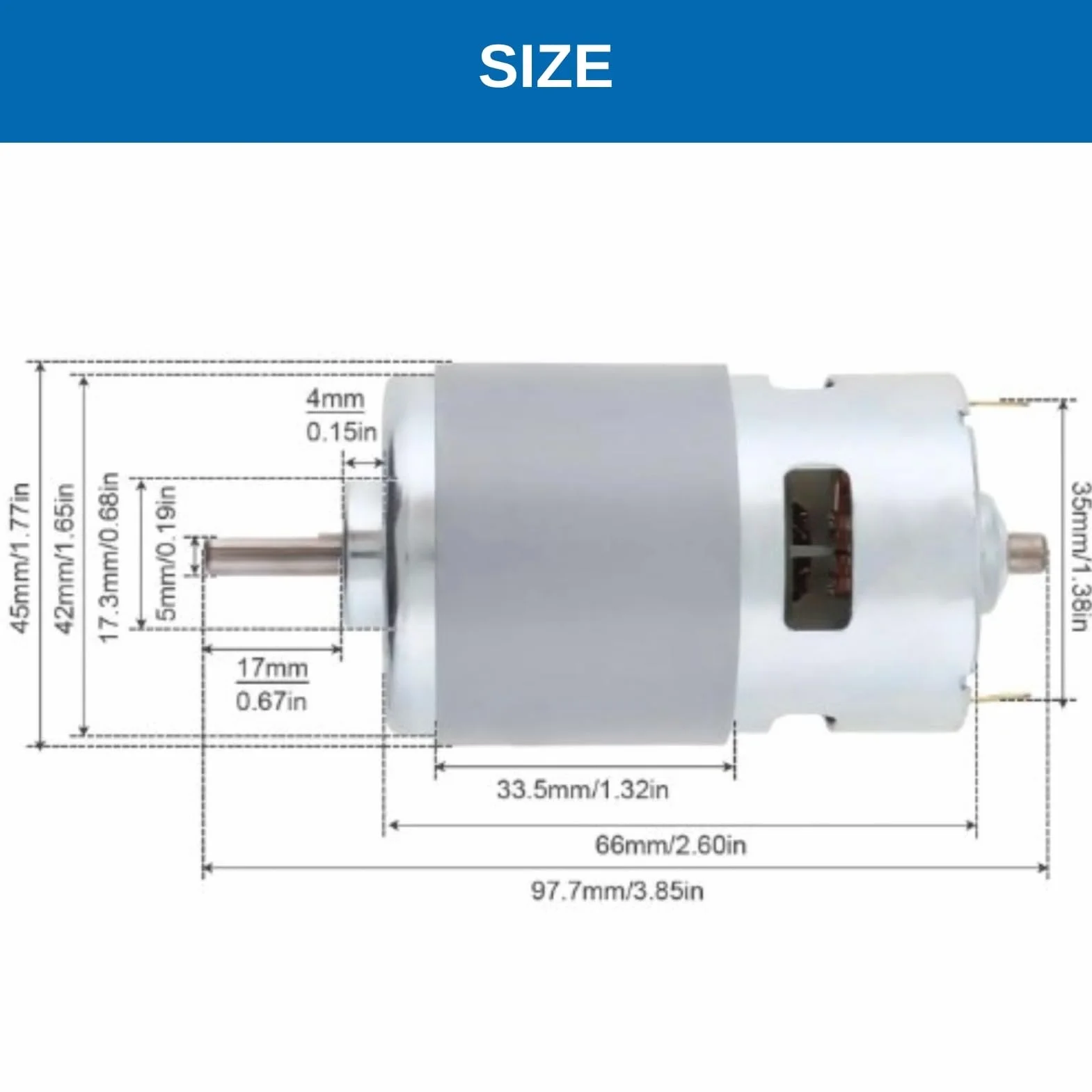 Jadeshay Mini silnik DC - mikrosilnik elektryczny 12 V 0,32 A 150 W 13000-15000 obr./min DC silnik bezszczotkowy duży moment obrotowy wysoka moc do narzędzi elektrycznych