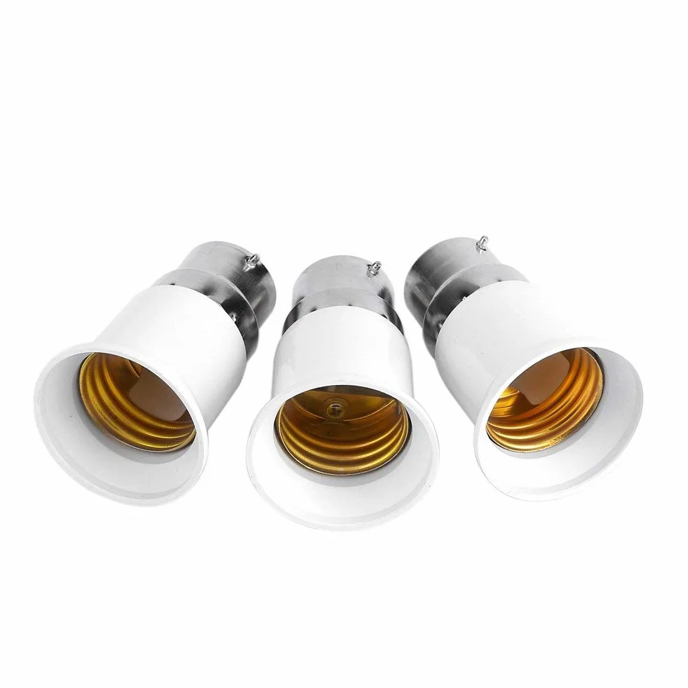 Gloglow 5 Sztuk B22 Do E27 Adapter Lampy Uchwyt Lampy Led Konwerter Adapter Gniazda Żarówki B22 Do E27 Śruba Podstawy Żarówka Uchwyt Lampy Uchwyt Konwertera Na Żarówkę Led