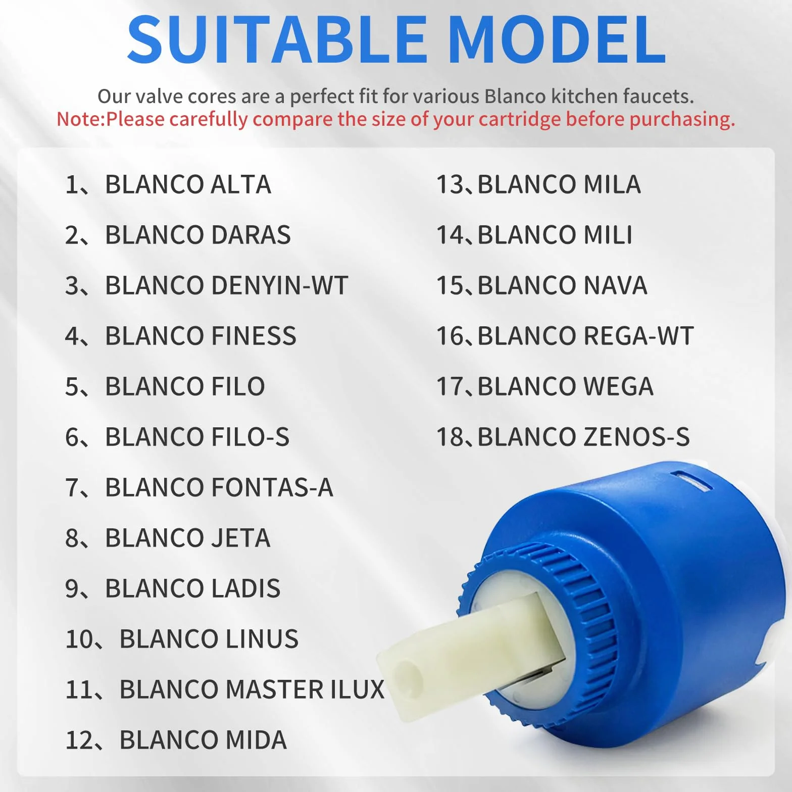 Blanco wkład ceramiczny do baterii Ø 35mm 121894