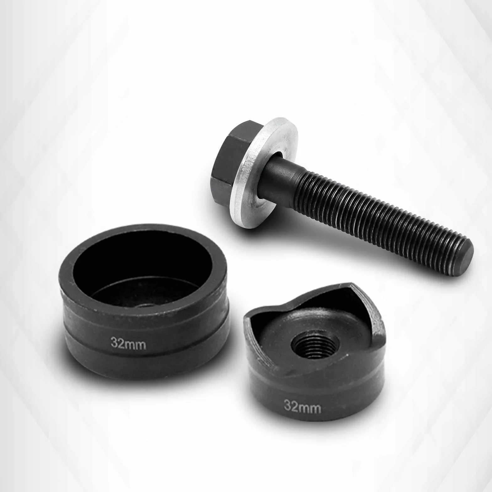 CCLIFE Dziurkacz 32 mm, wycinarka otworów śrubowych do dokładnego wycinania otworów w zlewozmywakach, metalu i stali nierdzewnej