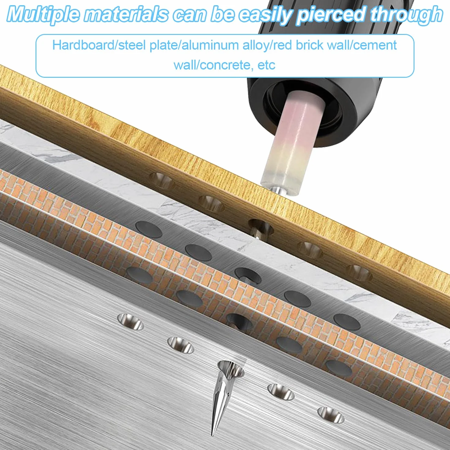 700 sztuk gwoździ do pistoletu do paznokci, 7,3 mm, mini gwoździe stalowe, gwoździe do sprężonego powietrza, gwoździe stalowe, gwoździe do betonu przebijającego, mocowanie i naprawa sufitów