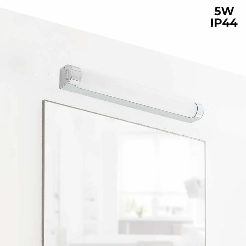 Kinkiet ścienny LED do lustra łazienkowego IP44 z wbudowanym włącznikiem Ciepły biały 5W 30cm do makijażu łazienka toaleta mokre otoczenie