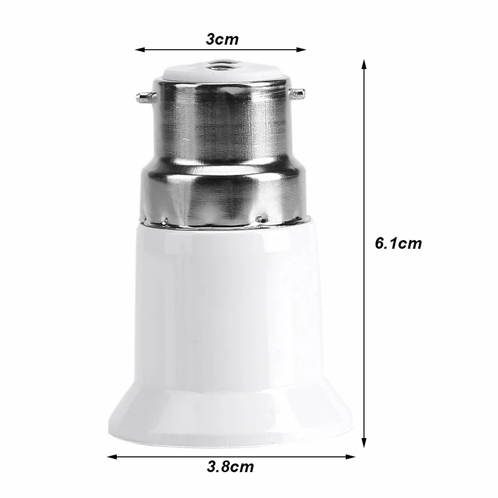 Gloglow 5 Sztuk B22 Do E27 Adapter Lampy Uchwyt Lampy Led Konwerter Adapter Gniazda Żarówki B22 Do E27 Śruba Podstawy Żarówka Uchwyt Lampy Uchwyt Konwertera Na Żarówkę Led