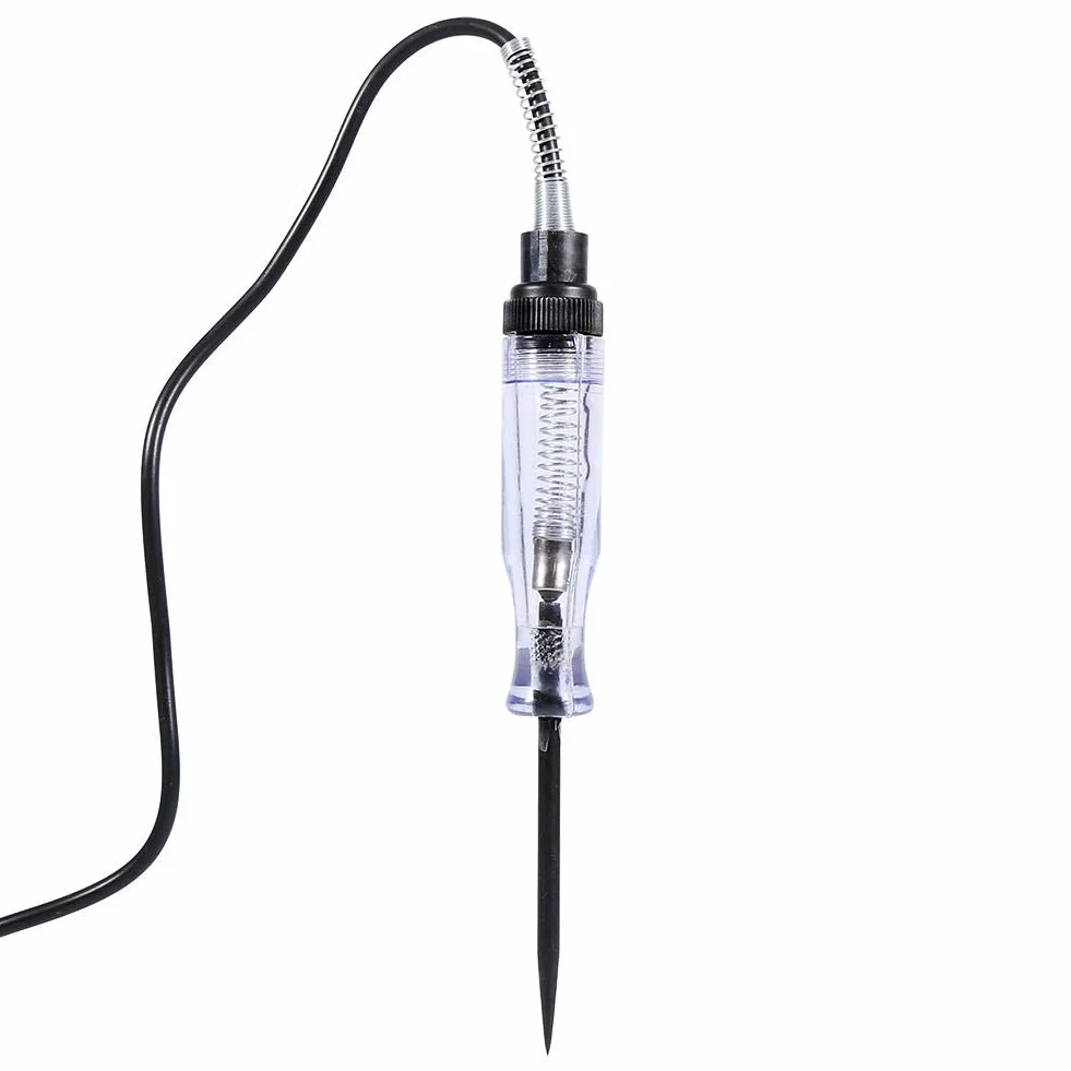 EVGATSAUTO Tester obwodu napięcia samochodu 6V 12V 24V DC długa sonda