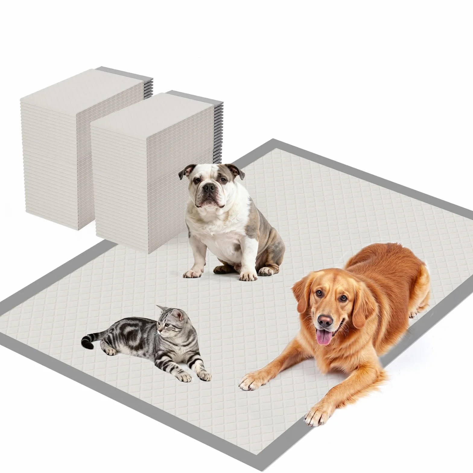 Gardner Pet Podkładki dla szczeniąt 94x137cm, Duże podkładki do siusiania dla psów, Super chłonne z antypoślizgowym ziarnistym wzorem podkładki treningowe, Szybkoschnące podkładki treningowe dla psów