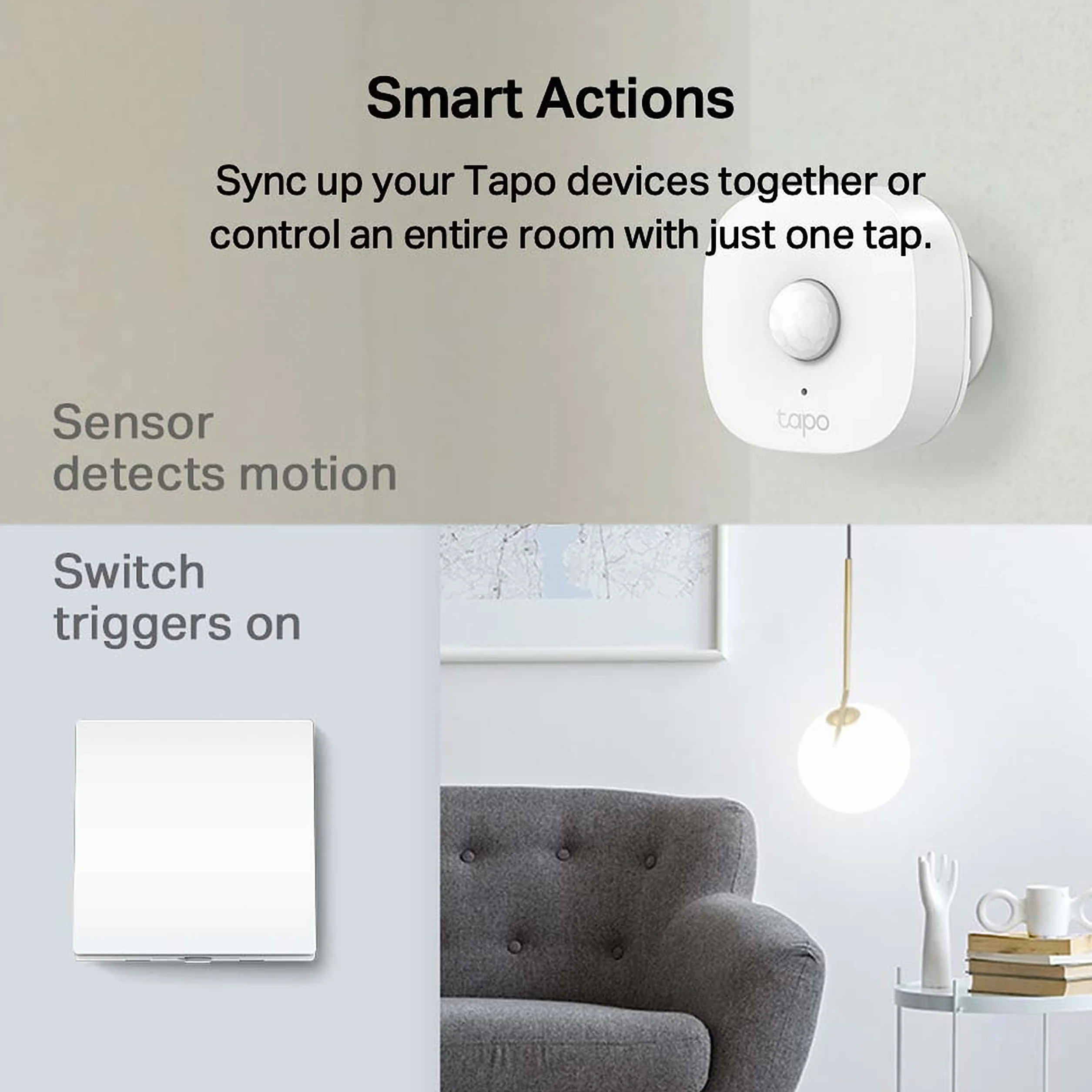 TP-Link Tapo S210 | Inteligentny bezprzewodowy przełącznik jednobiegunowy | Bateria do 5 lat | Instalacja bez okablowania | Kompatybilny z Tapo Smart Actions