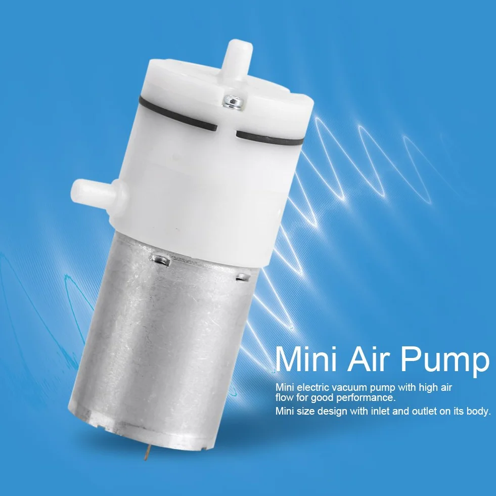 Mini pompa powietrza DC 12 V ultra cichy mikrosilnik pompy próżniowej elektryczny silnik pompujący powietrze do akwarium obieg tlenu