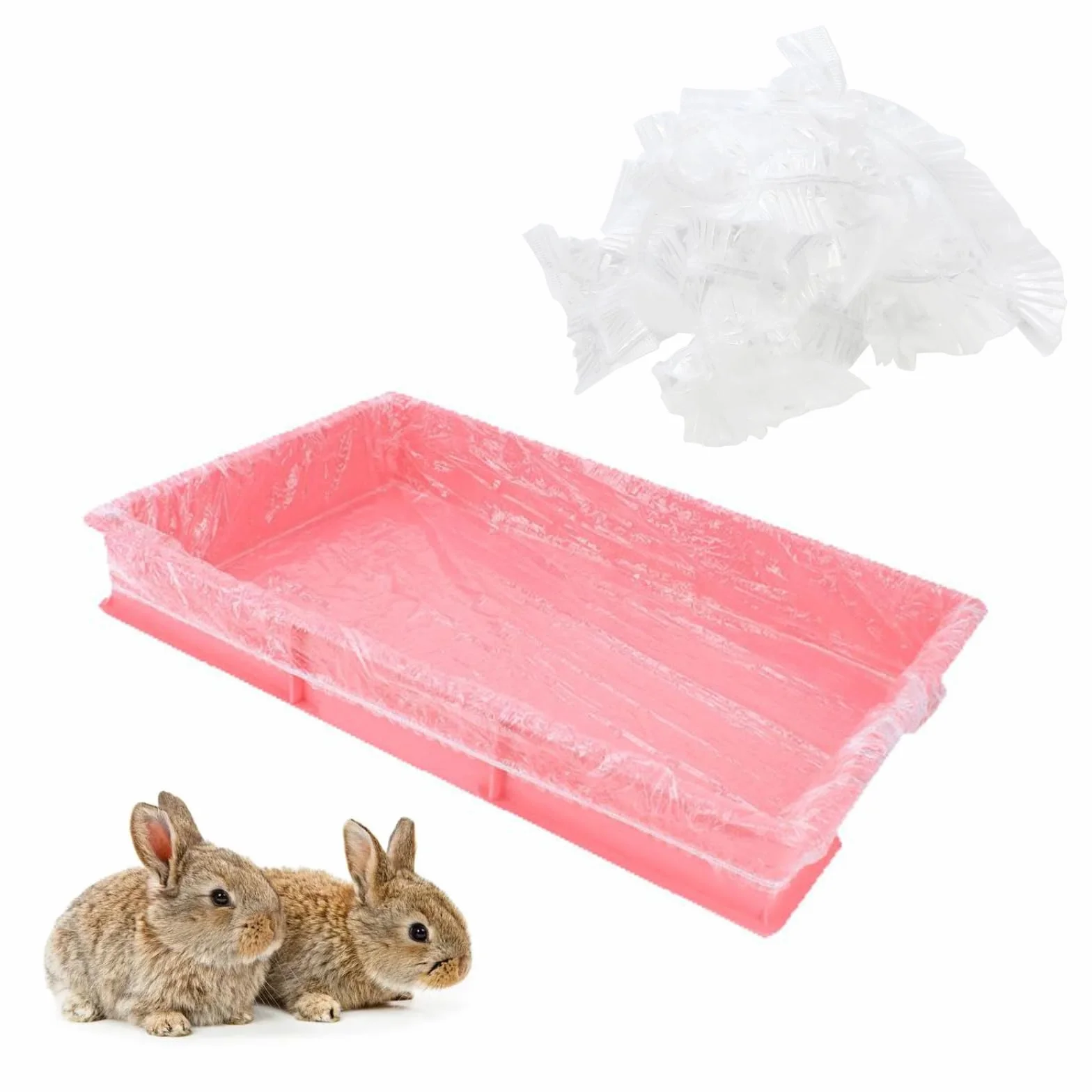 Plastikowa wkładka do klatki królika 50 szt. torba uniwersalna