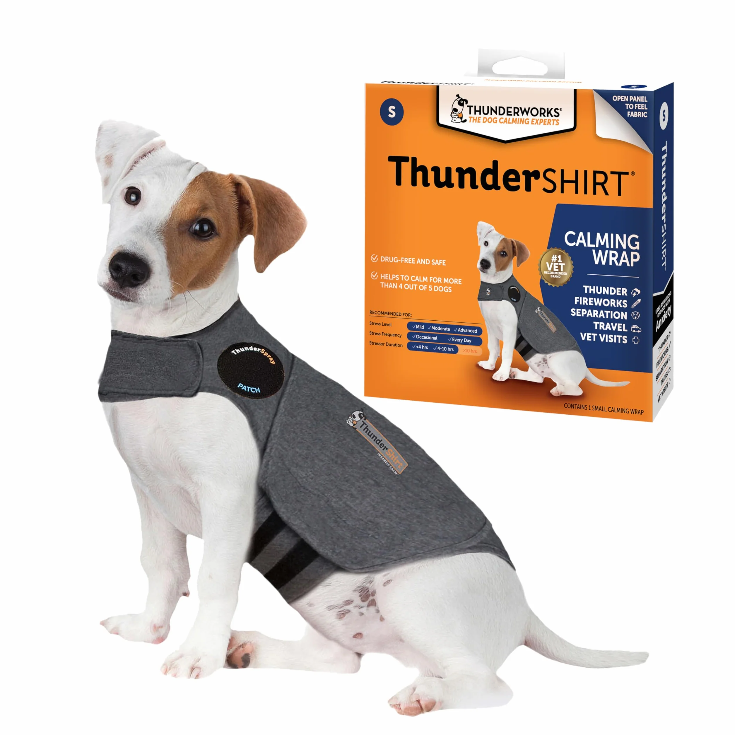 Thundershirt HGS-T01 Kamizelka Przeciwlękowa, Small, Szary