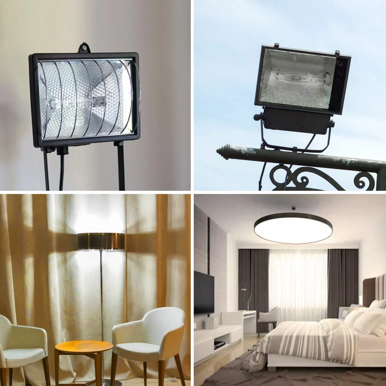 Odpowiednik 300 W R7s liniowy reflektor halogenowy 4650 lm 2700 K J118 żarówka bezpieczeństwa długość 118 mm, możliwość ściemniania - ciepła biel, 4 szt