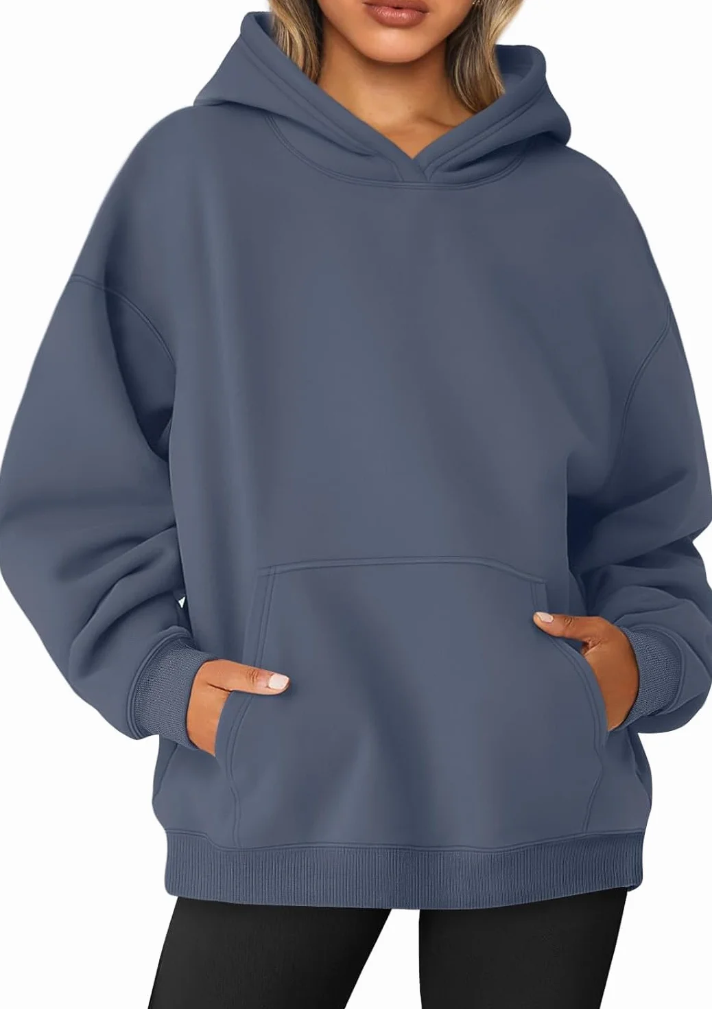 Damskie bluzy oversize bluzy z kapturem z kieszenią na co dzień wygodny jesienny modny sweter