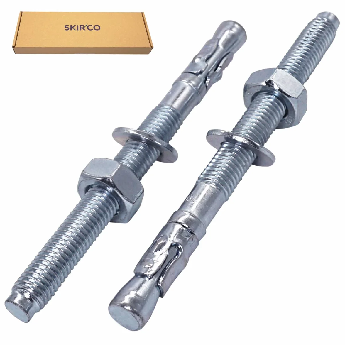 SKIR'CO Kotwy klinowe M8 x 115 mm metalowe do betonu