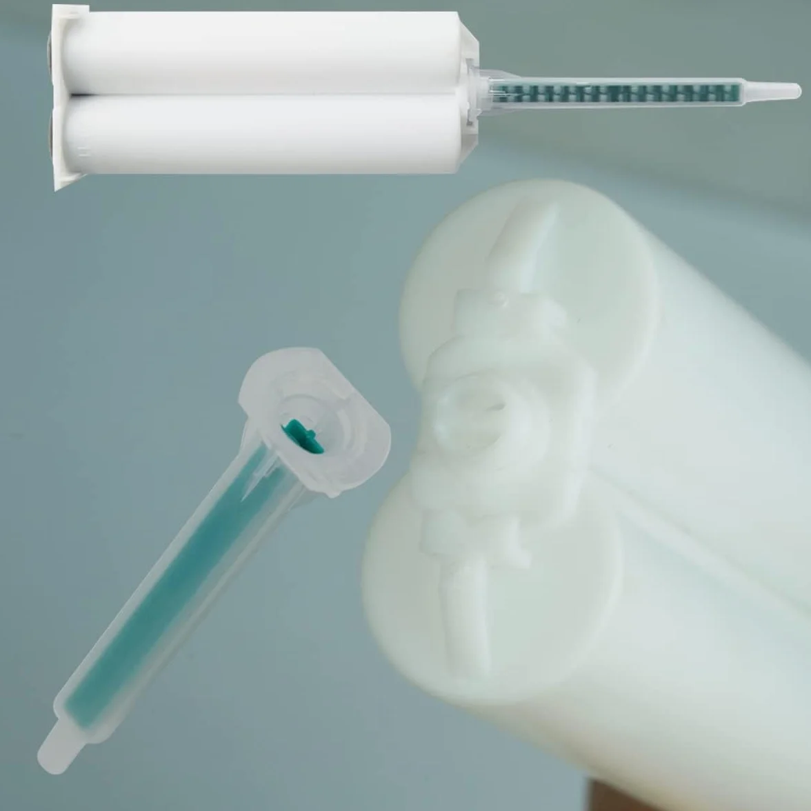 PIQIUQIU 50 sztuk epoksydowa dysza mieszająca statyczna dysza mieszająca wkłady klejące końcówka do 50 ml / 1,7 oz (stosunek 1:1/1: 2) FMA06-16