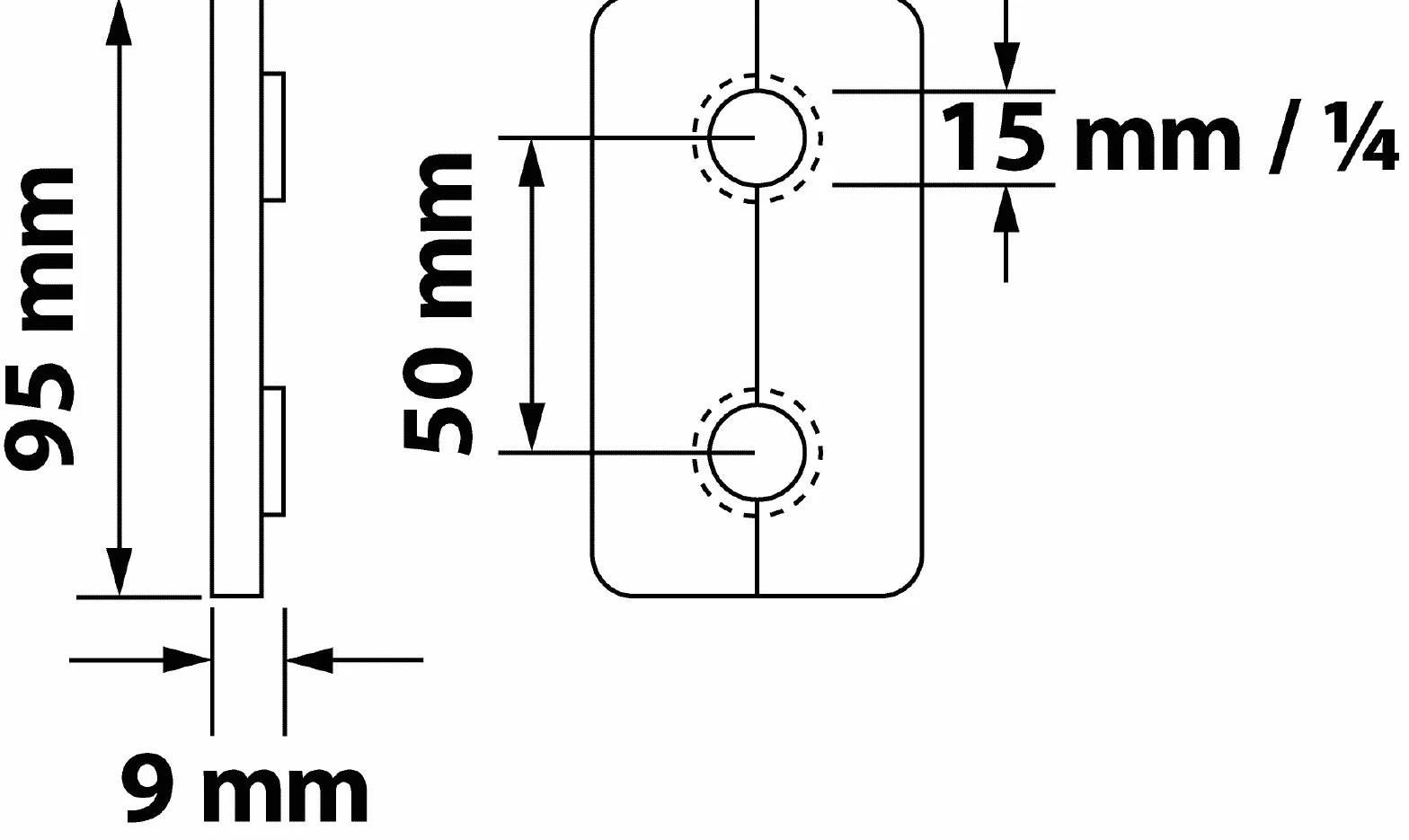 Sanitop-Wingenroth Podwójna składana proeta do rur grzewczych 15 mm 1/4" biała