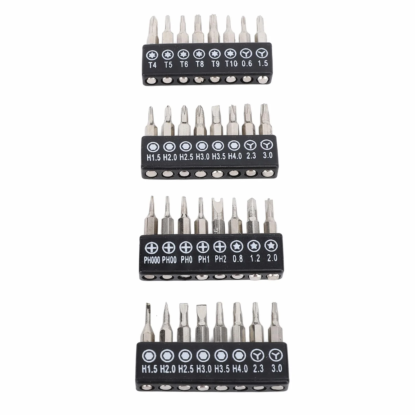 Elektryczny Mini śrubokręt, światło 3 Tryby Działania śrubokręta Elektrycznego 32 w 1 -bitowym Metalowym Metalowym do Naprawy Telefonu (Genericqkxtei6f4o-11)