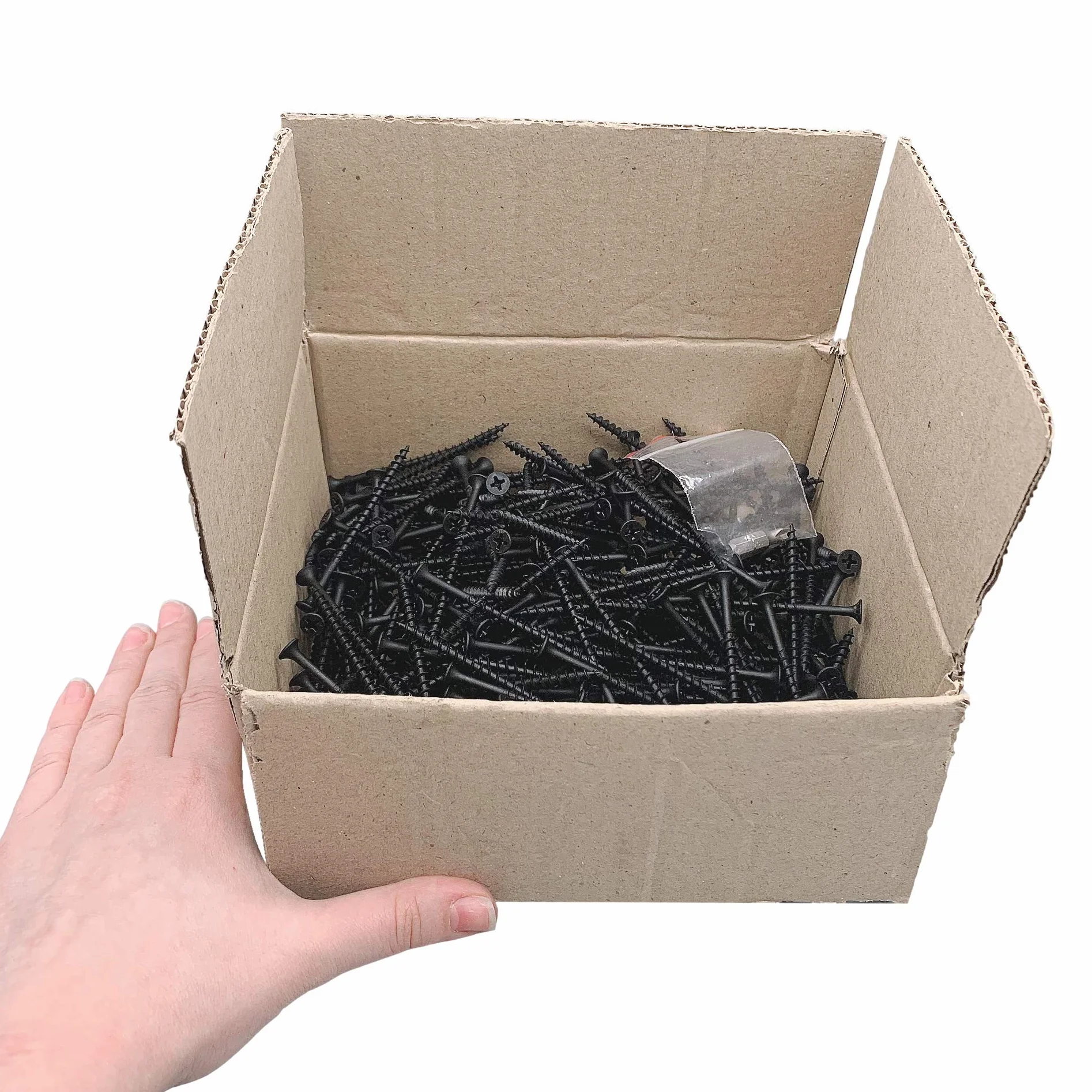 (300 sztuk) czarne fosforanowe, stal węglowa 4,2 x 70 mm wkręty do drewna, śruby do płyt gipsowo-kartonowych, uchwyty do płyt wiórowych, Philips Bugle Head (300, 4,2 x 70 mm)