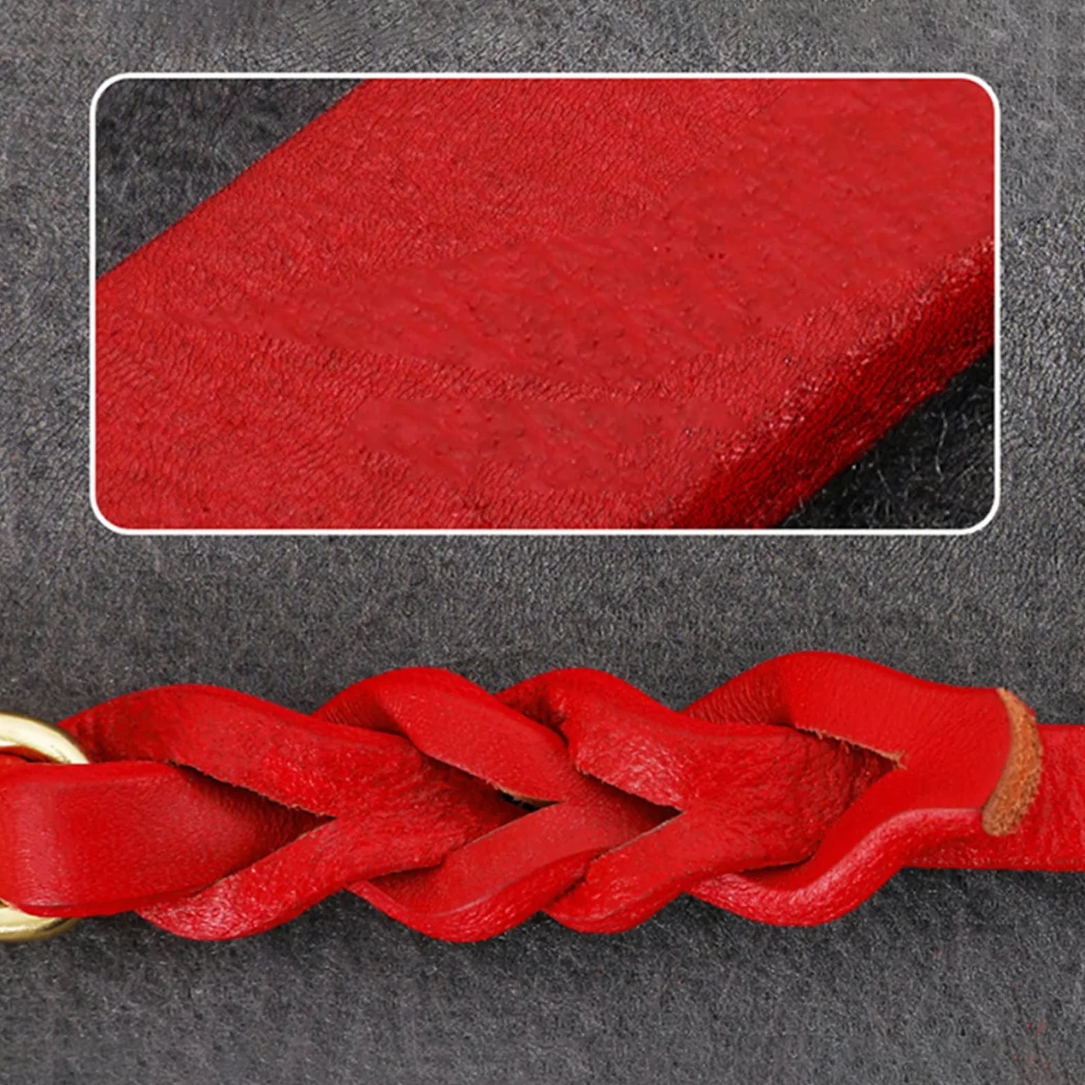 Skórzana smycz dla dużego psa Smycz do treningu chodzenia Pleciona lina trakcyjna z prawdziwej skóry Miedziany haczyk dla owczarka niemieckiego Labradora (kolor: 1, rozmiar: 1,2 cm x 180 cm) (2 1,2