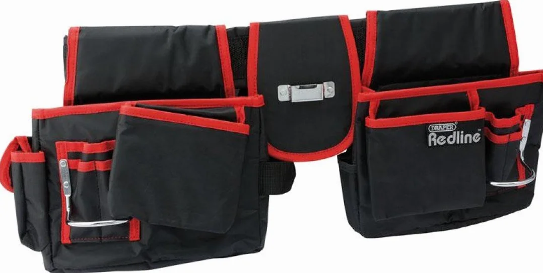 Draper Redline 67832 podwójna torba na narzędzia, czarna
