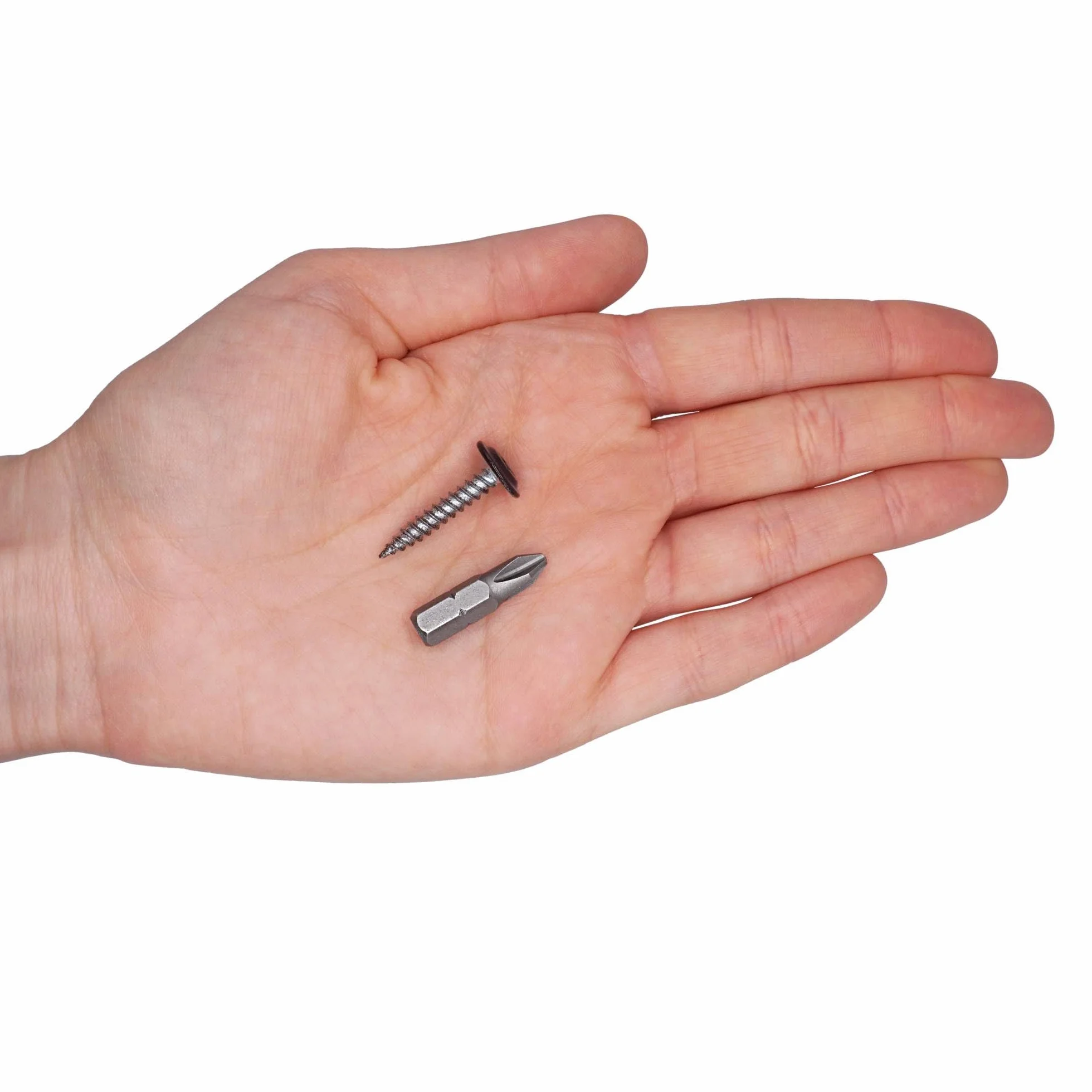 SKIR'CO (50 sztuk) 4,2 x 25 mm Malowane wkręty samogwintujące do drewna Śruba z łbem kratownicy ze zmodyfikowanym PH (brązowy szary RAL 8019)