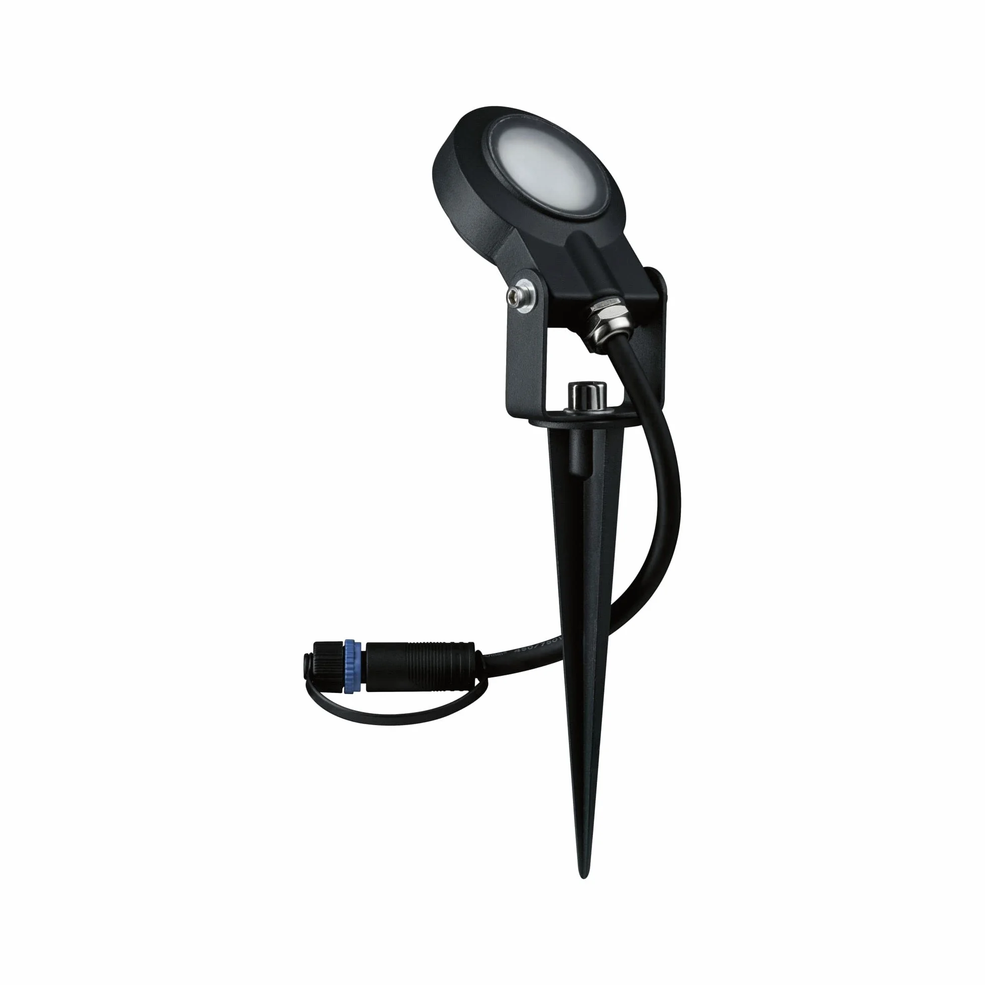 Paulmann 94728 Plug & Shine oprawa zewnętrzna LED reflektor ogrodowy Sting przyjazny owadom IP67 2200K 6,3W Antracyt okrągły ściem. złote światło Alu