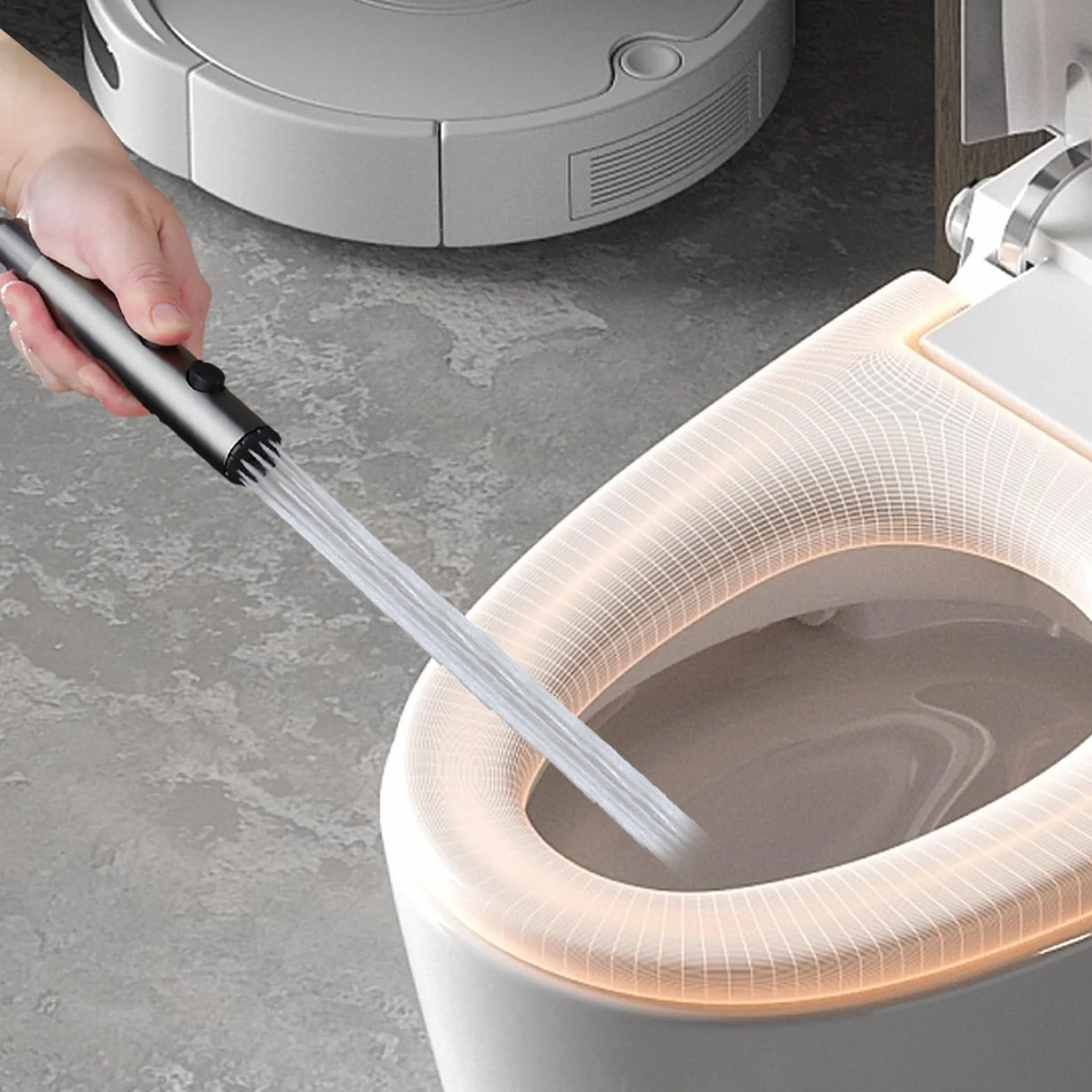 Spryskiwacz Toaletowy | Wężyk Ze Stali Nierdzewnej | Ręczny Bidet Z Regulacją Ciśnienia Wody Do Toalety - do Czyszczenia Toalety Łazienki Mycia Kobiecego Higieny Osobistej Prysznic