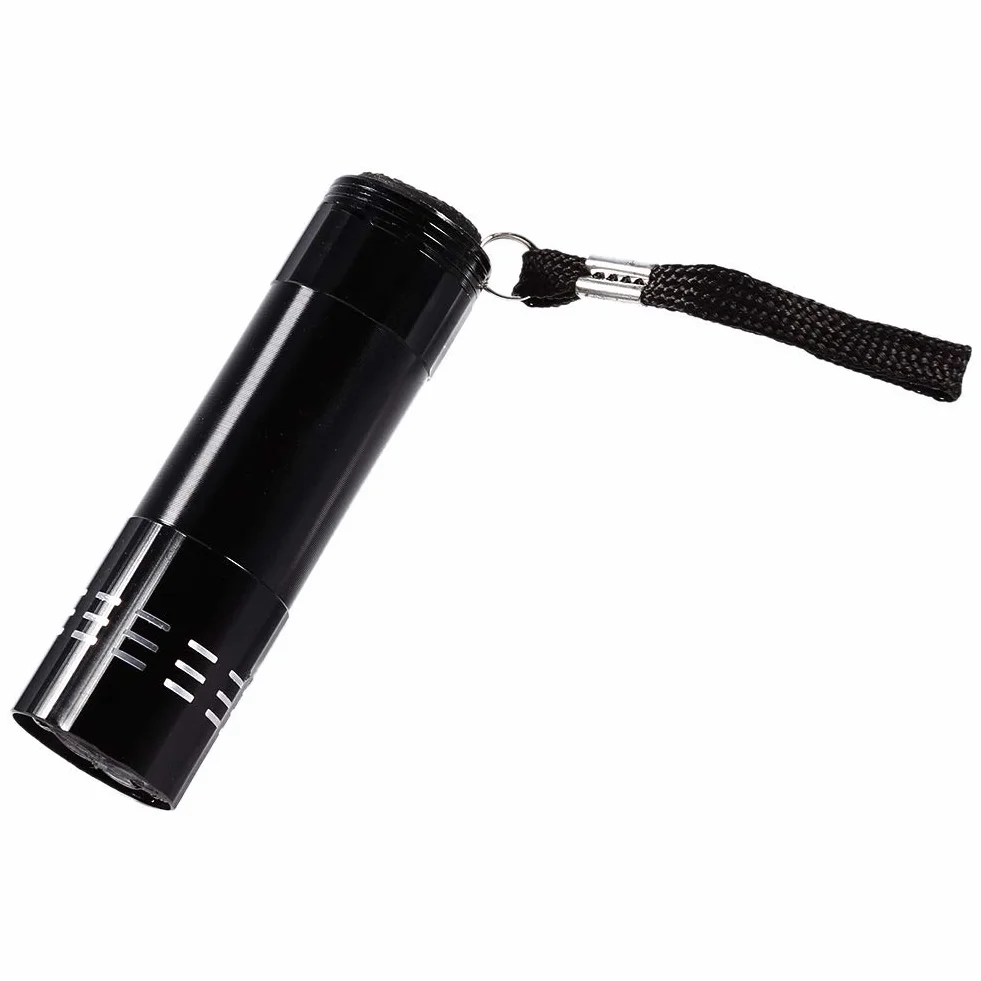 SUNGOOYUE Podświetlenie Detektora LED, 9 LED Ultra Violet UV Lampa Lampa dla Zwierząt do Zwierząt Moczowych na Dywan lub podłogę