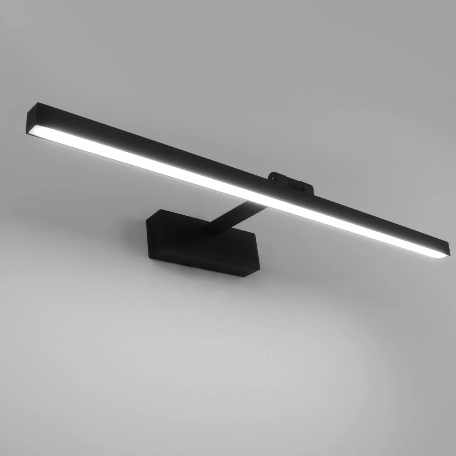 Klighten Lampa LED nad lustro łazienkowe, 61 cm, obracana o 180 stopni, lampa ścienna do łazienki, IP44, 18 W, 1170 lumenów, lampa łazienkowa, lampa łazienkowa, lampa ścienna, aluminium, 5500 K, zimna