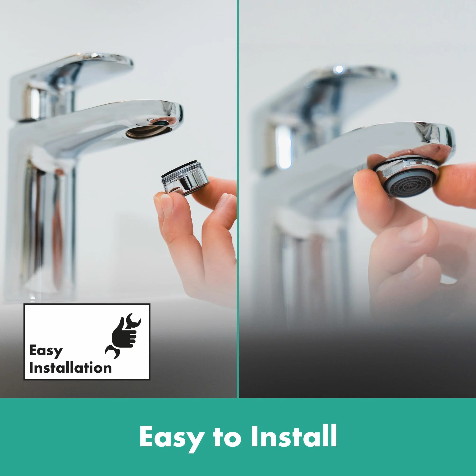 Hansgrohe Zestaw Perlatorów Umywalkowych, Szary/Srebrny, M24x1