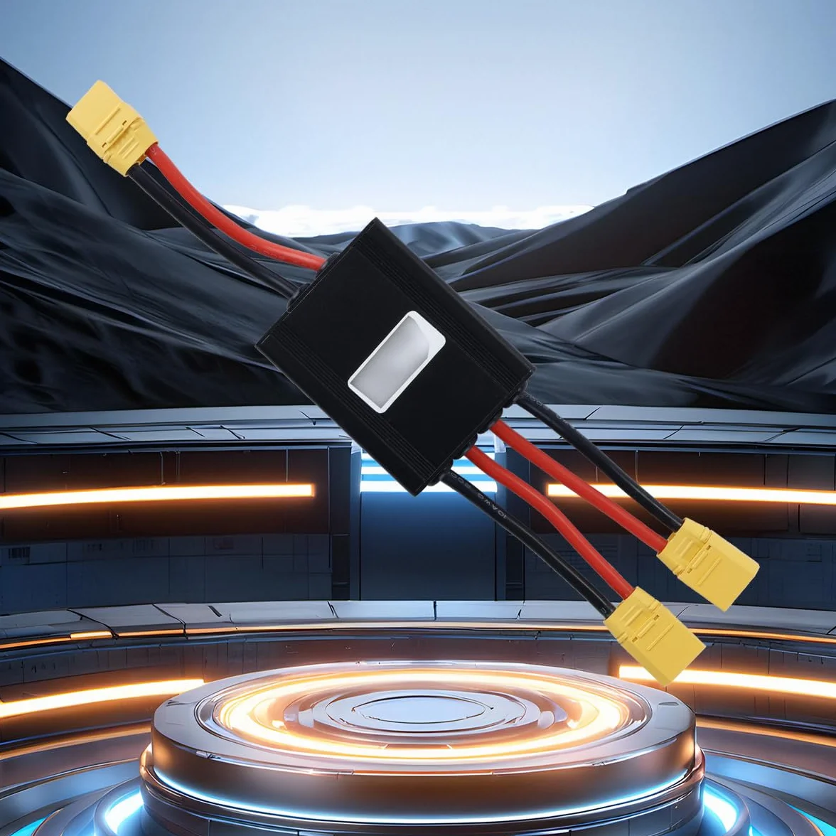 Ausi Podwójny adapter do akumulatora elektrycznego, podwójny konwerter ładowania 20 V 72 V 100 A do wymiany