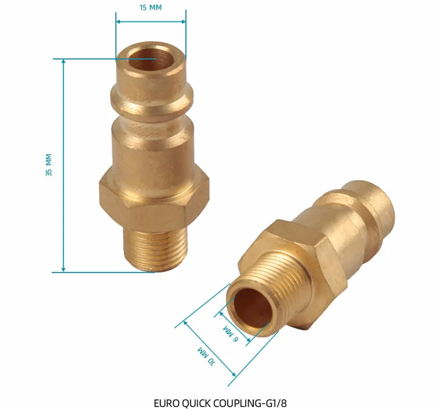 Fengda Europe Szybkie złącze BD-118K z adapterami 1/8" i 1/4"
