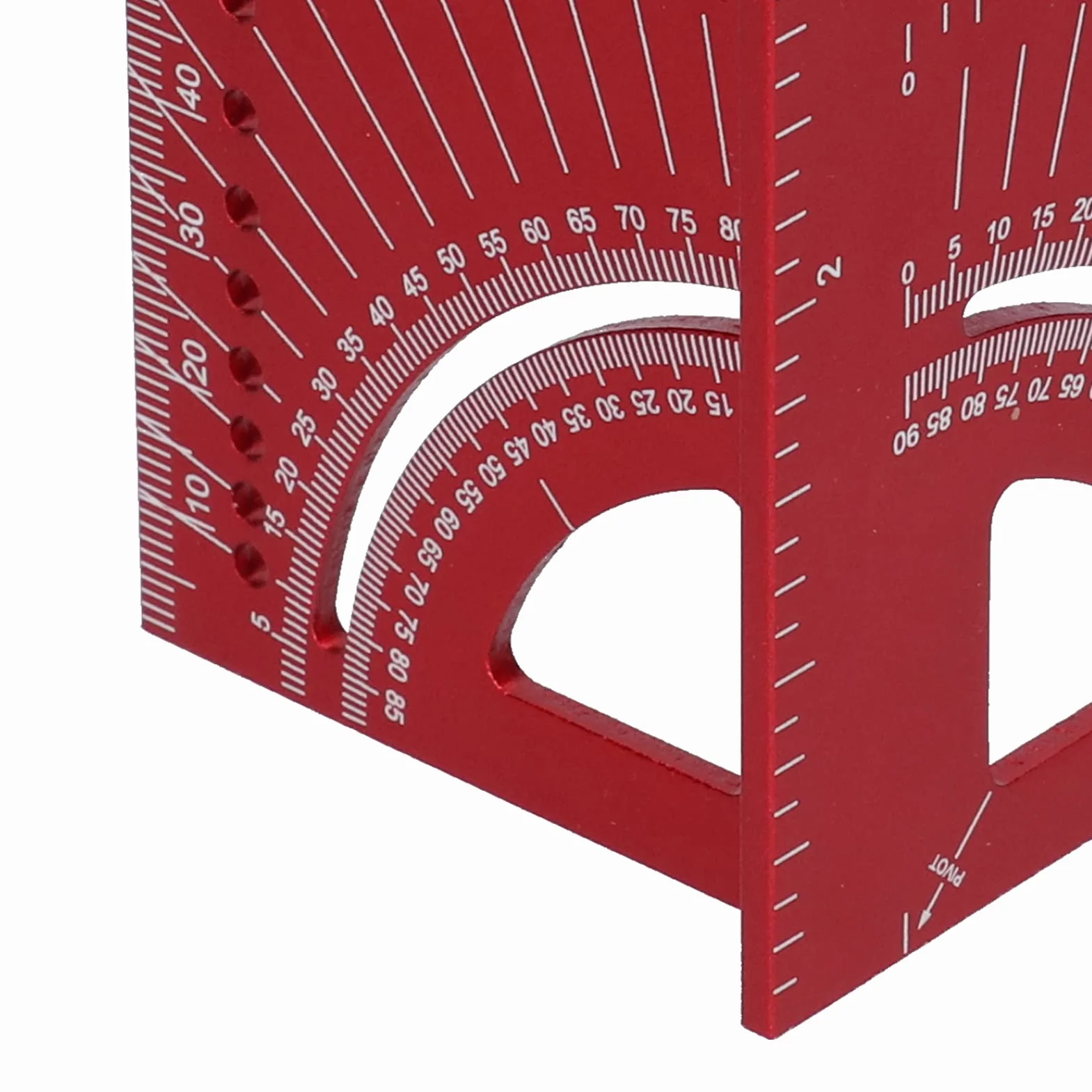 Kątownik kątowy 3D ze stopu aluminium, do obróbki drewna, kwadratowa linijka pomiarowa, 45°, linijka 90°, narzędzie do pomiaru fazowania, do obróbki drewna, pomiar kąta