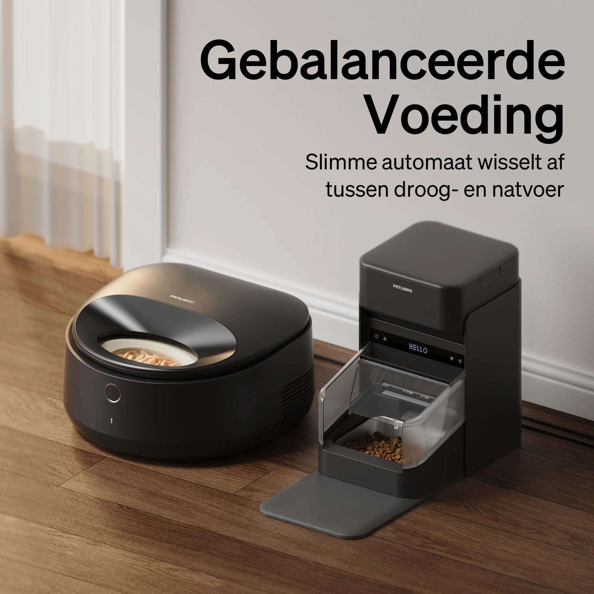 PETLIBRO Automat do karmy dla kotów RFID, 5G Wi-Fi, automatyczny dozownik karmy dla kotów z czujnikiem Collar-Tag, automatyczny dozownik karmy dla kotów z aplikacją, 1-10 posiłków, 3 l, czarny