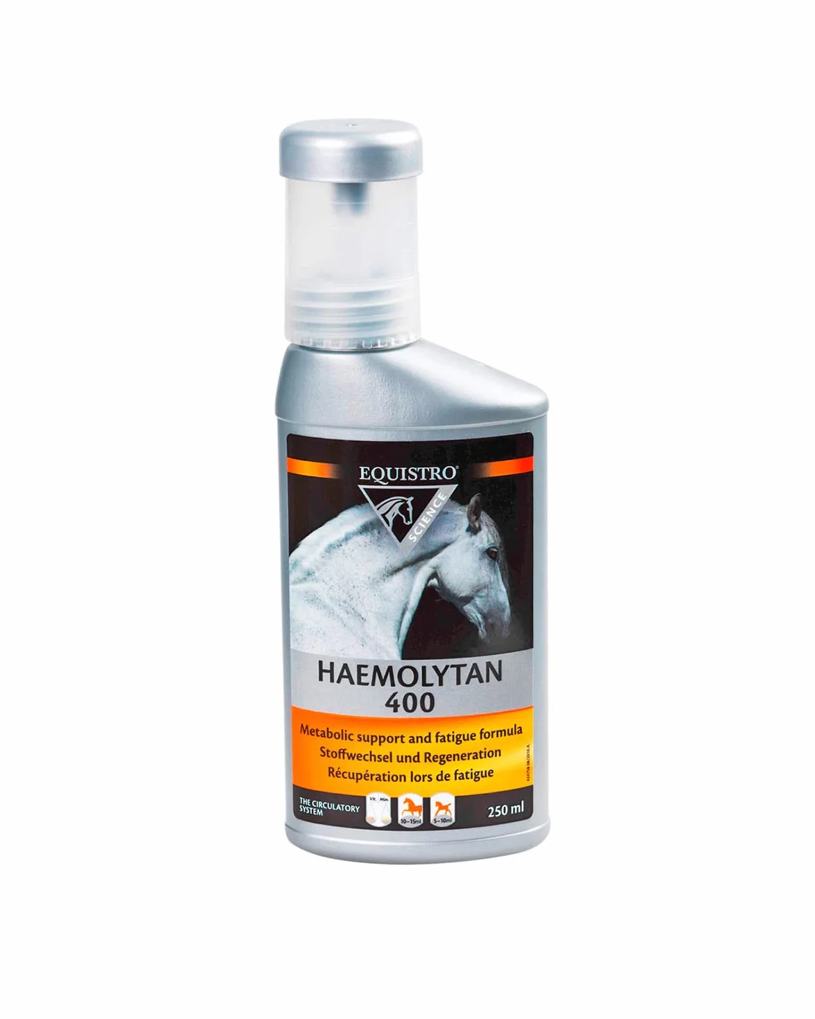 EQUISTRO® Haemolytan 400 | Suplementacja diety dla koni | Wspomaganie witalności | Może przyczyniać się do poprawy ogólnej sprawności | 250ml