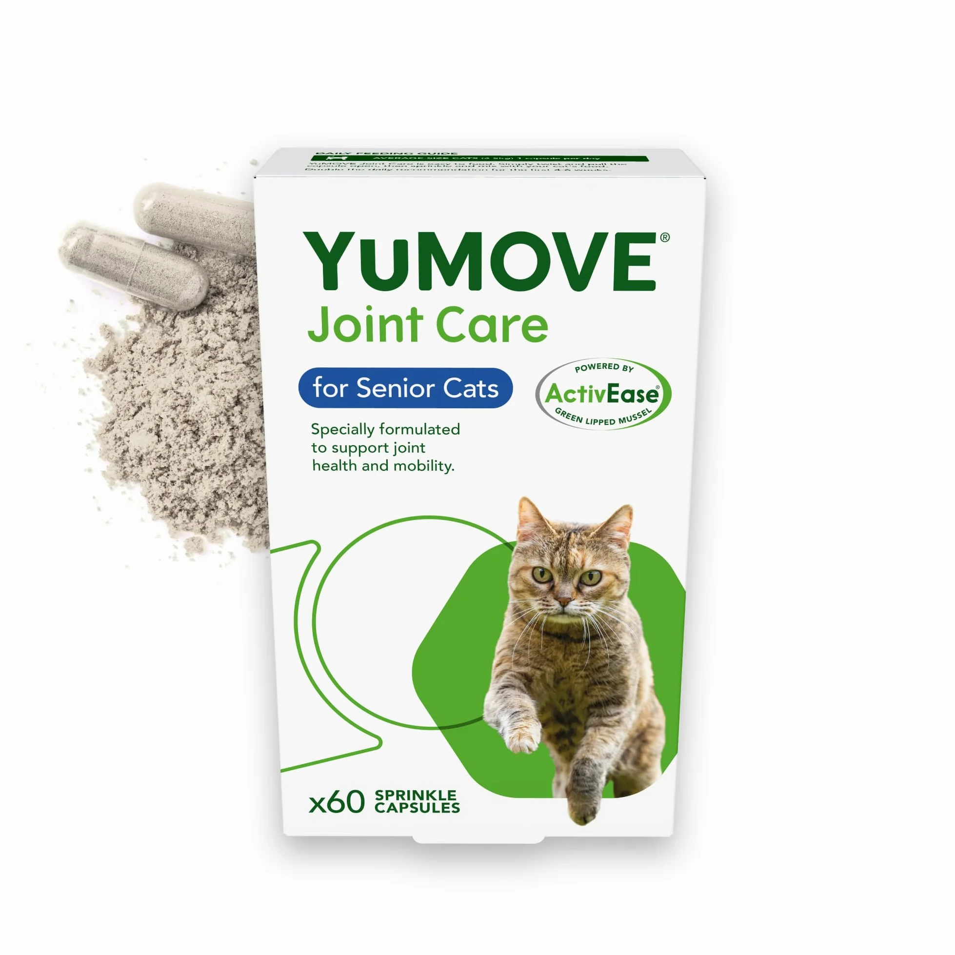 YuMOVE Senior Cat suplement dla kotów z glukozaminą chondroityną małżem nowozelandzkim 60 kapsułek