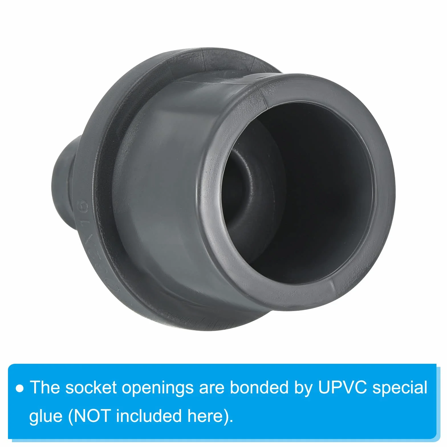 PATIKIL Złączka redukcyjna UPVC 32x16 mm 2-pak szary