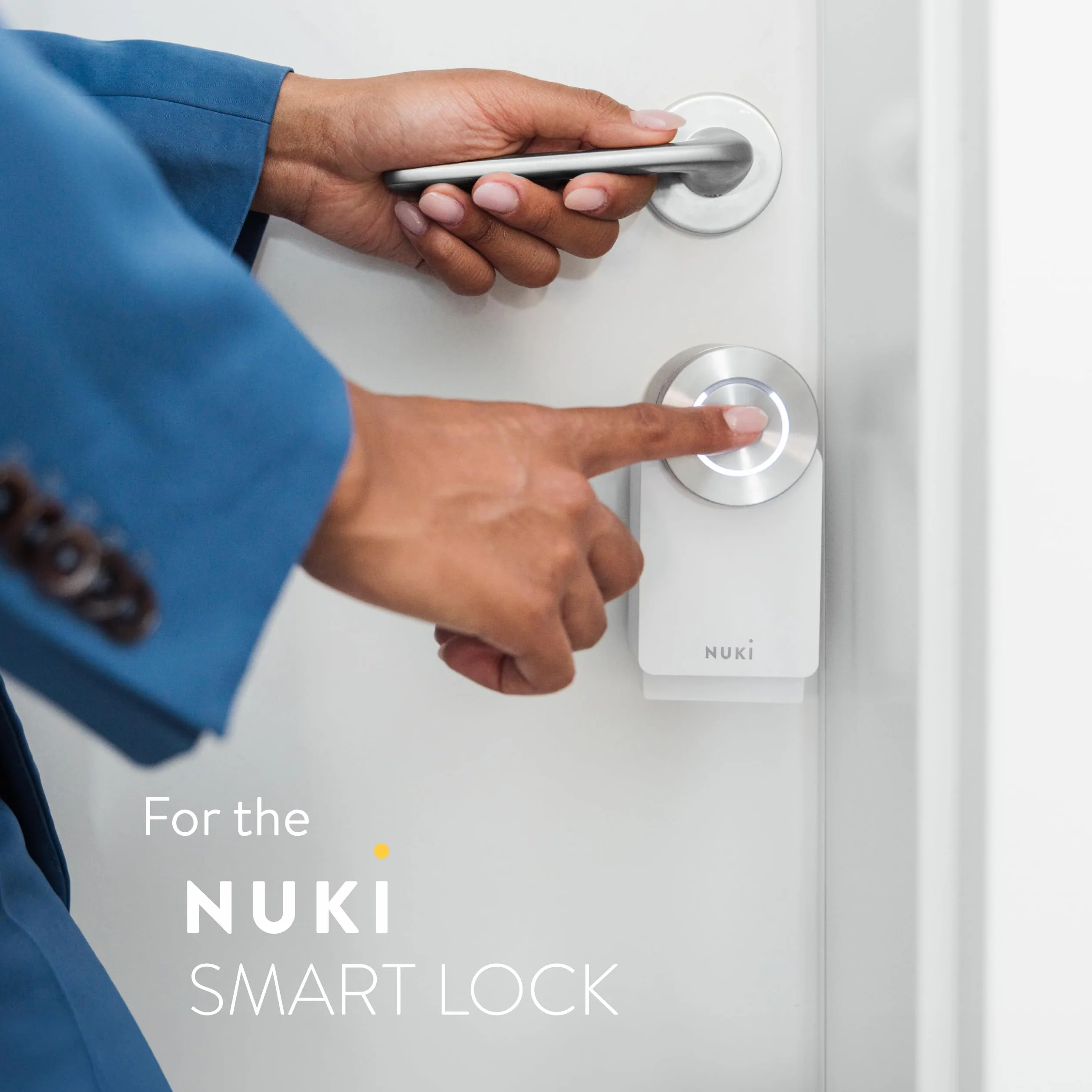Nuki Uniwersalny cylinder, cylinder do Nuki Smart Lock, SKG***, z funkcją awaryjną, zestaw z 5 kluczami, elektroniczny zamek drzwi