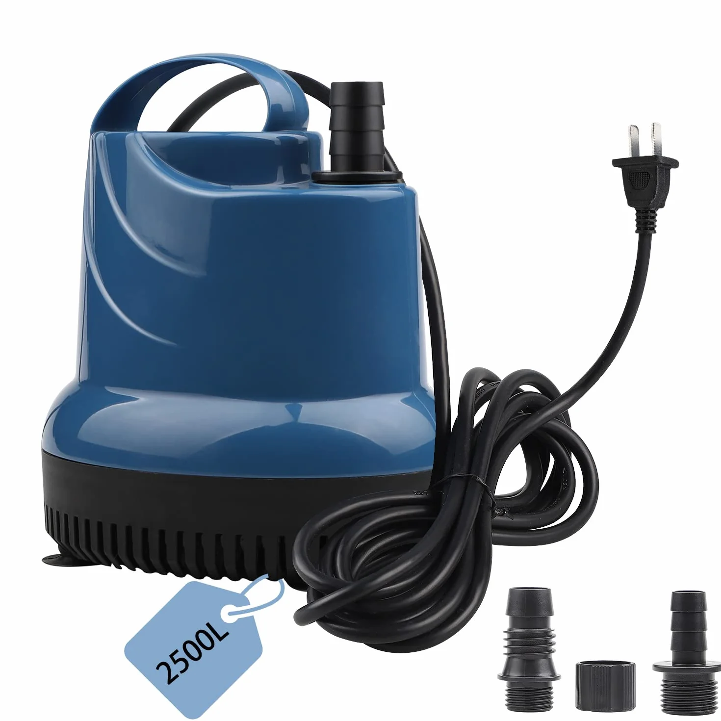 EXLECO Mini pompa wody zatapialna 2500 l/h 40 W 230V wysokość wycofania 2,3 M kabel 2,5 M