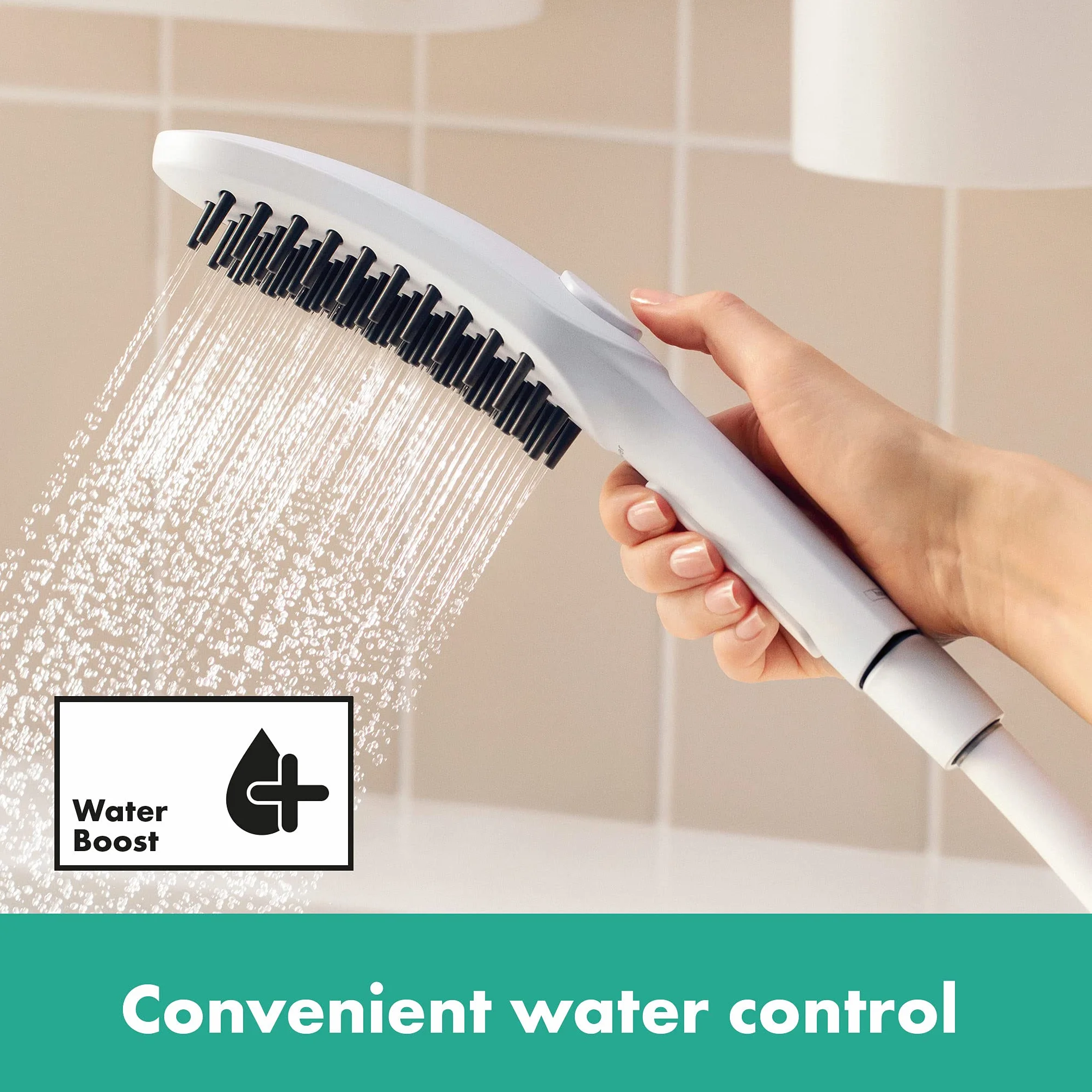hansgrohe DogShower Główka prysznicowa dla psów 150 3jet z masującymi dyszami biały matowy, 26640700