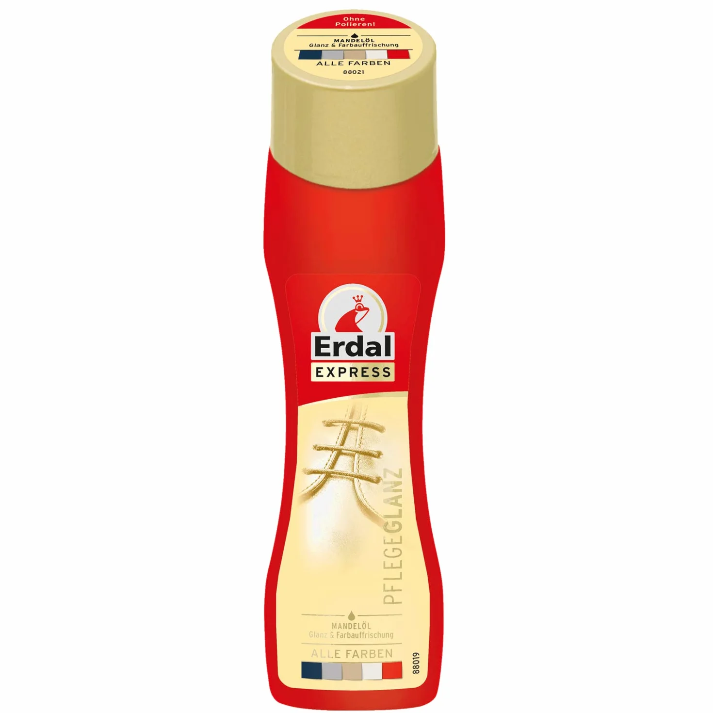 Erdal Express pielęgnacja butów z olejem migdałowym bezbarwna, pielęgnuje, chroni i odświeża kolor, 1 opakowanie 1 x 75 ml bezbarwny