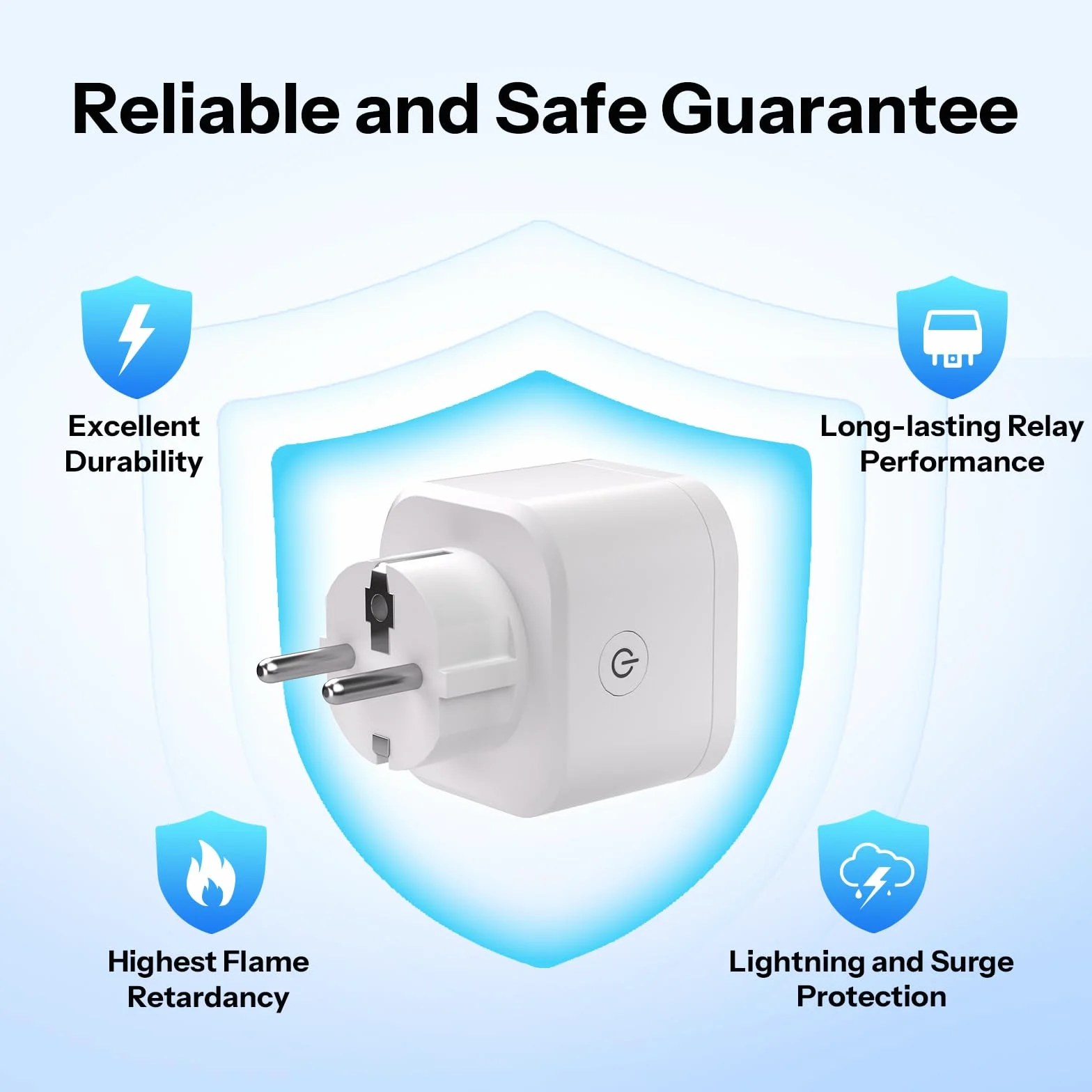 SONOFF S61s Inteligentne Gniazdko WiFi 16A/3840W – Zdalne Sterowanie & Sterowanie Głosem, Monitor Energii, Timer, Matter-kompatybilne z Alexa, Google i Apple Home