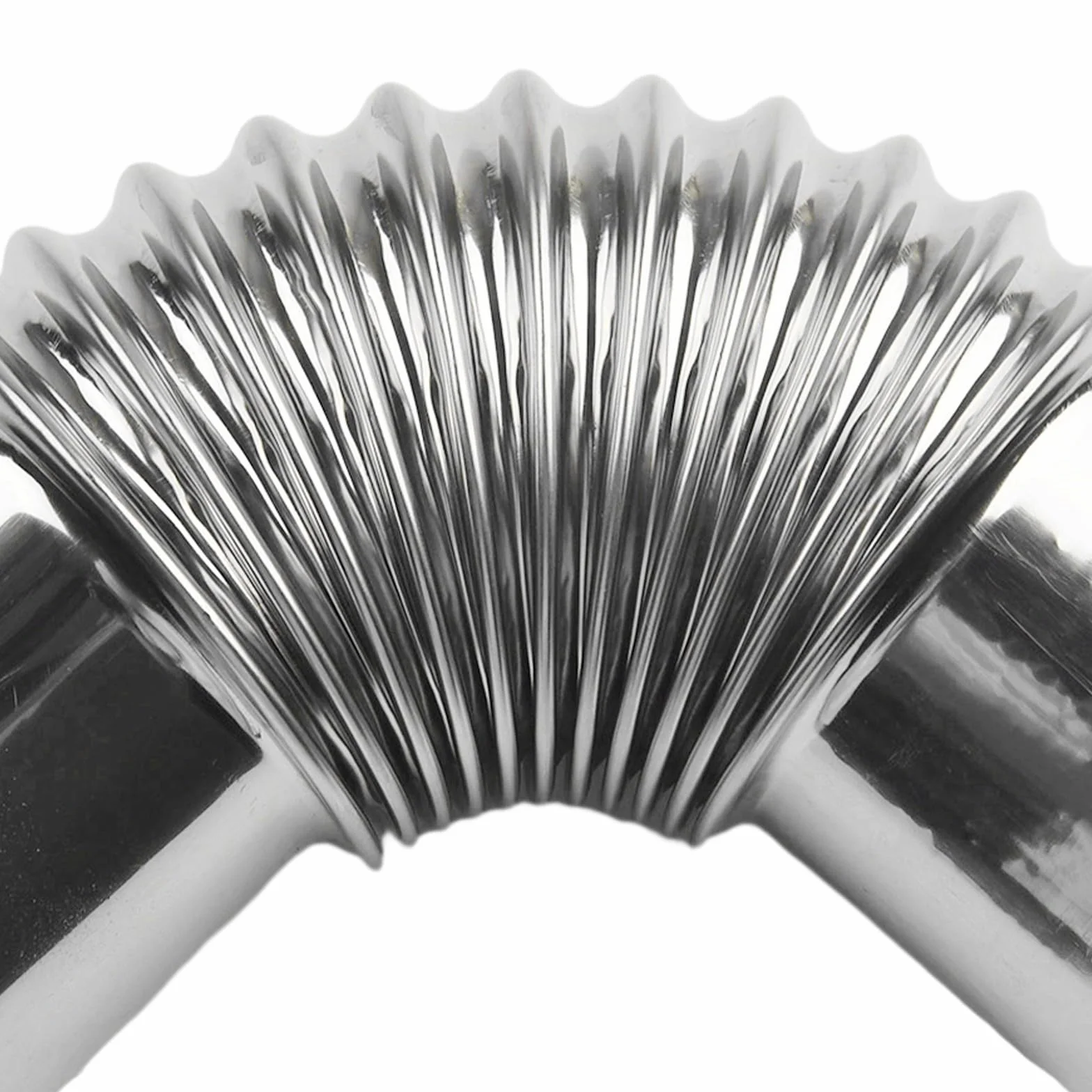 Kolanko rury kominowej ze stali nierdzewnej, wkładka kominowa, rura stalowa do pieców, kominków, grilla, wentylacja, wiele rozmiarów, 50-100 mm, srebrna (60 mm)