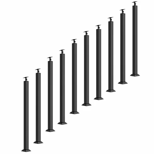Metalowe słupki balustradowe, żelazne wrzeciona balustrady do wewnętrznych balustrad schodowych, tarasów, schodów, ogrodów i przebudowy schodów zewnętrznych