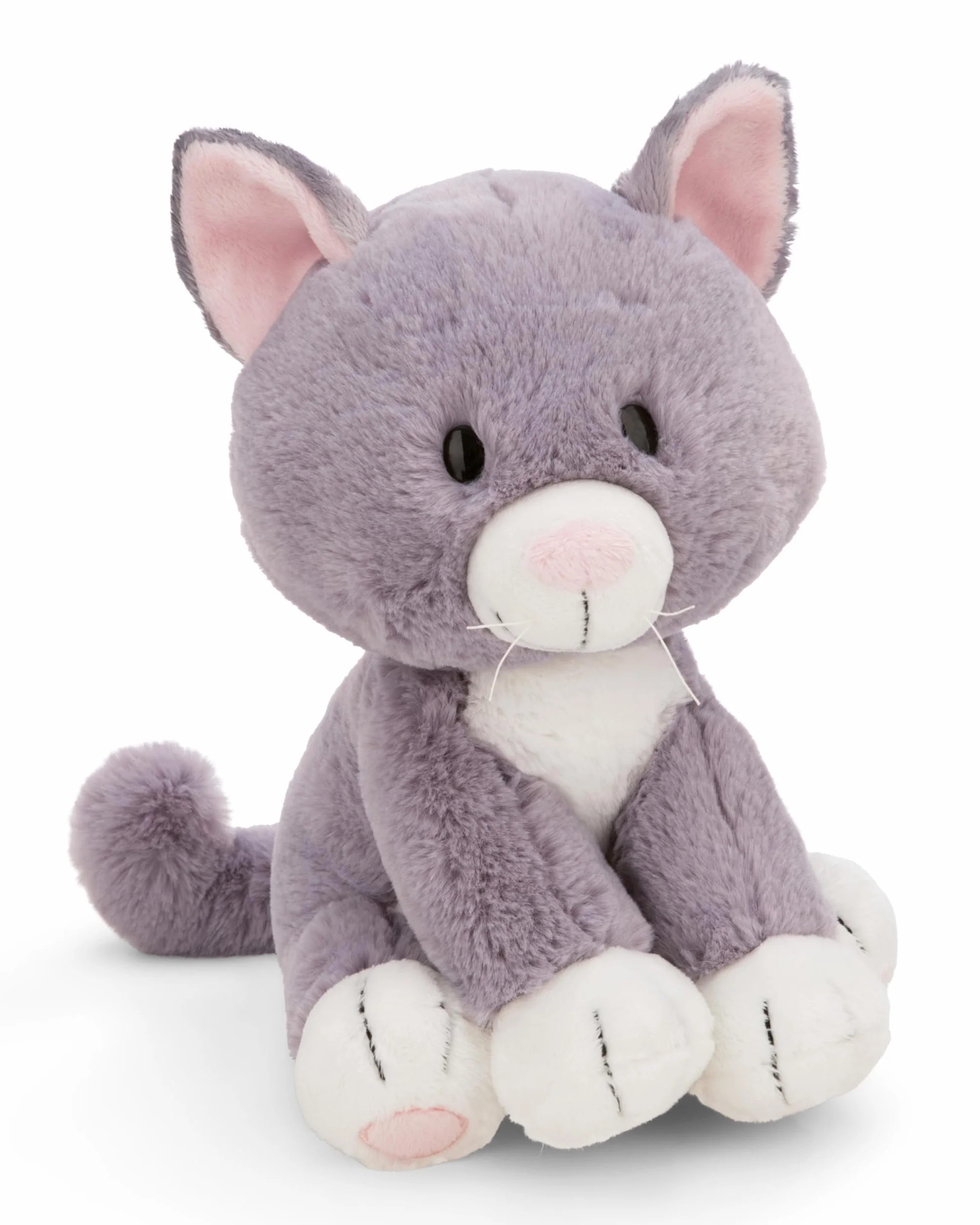 NICI pluszowy kotek, miękki pluszak, urocza pluszowa zabawka do przytulania i zabawy, świetny pomysł na prezent dla dzieci i dorosłych, 35 cm, szary - 62157