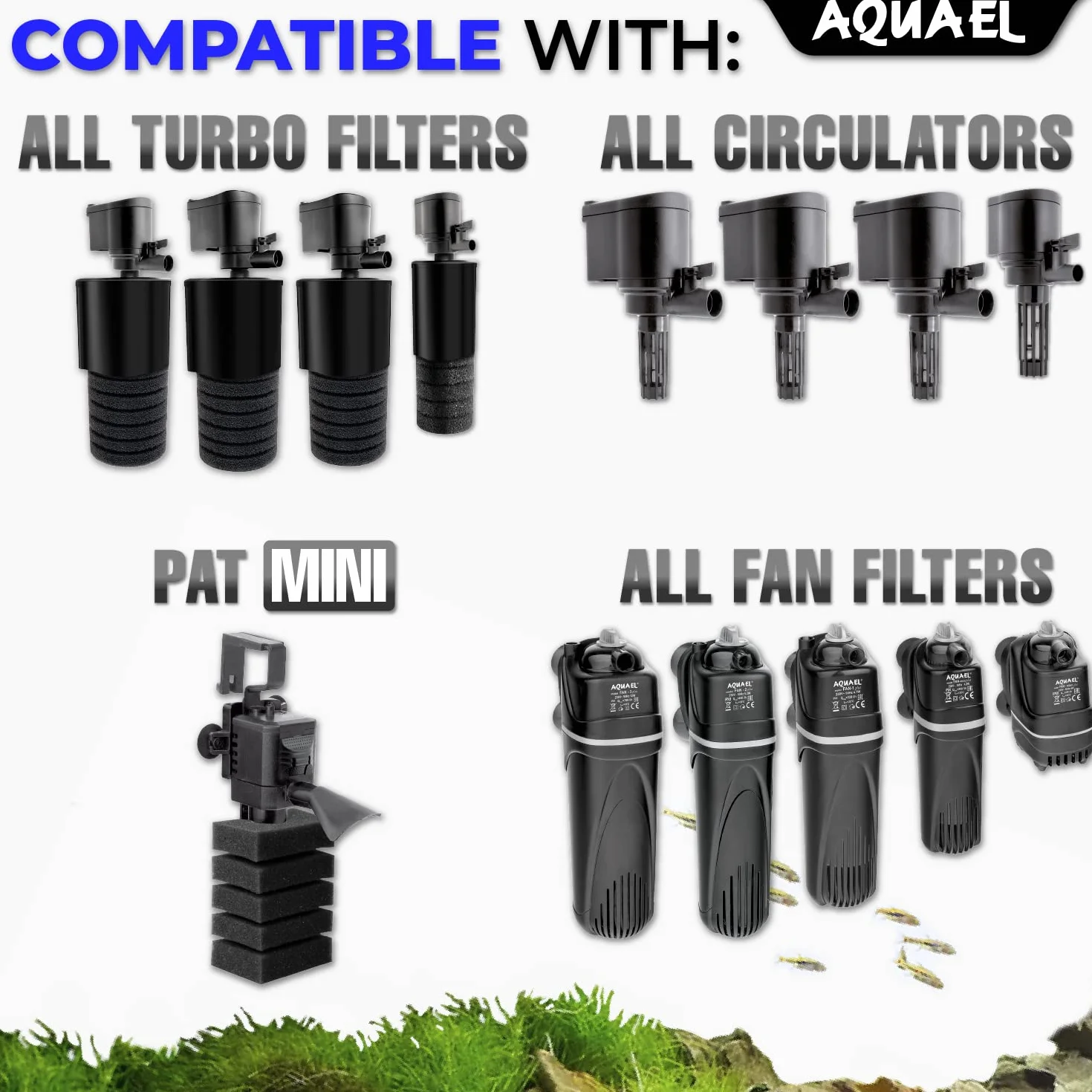 Aquael mini oświetlenie UV, LED, do akwarium, 1 W