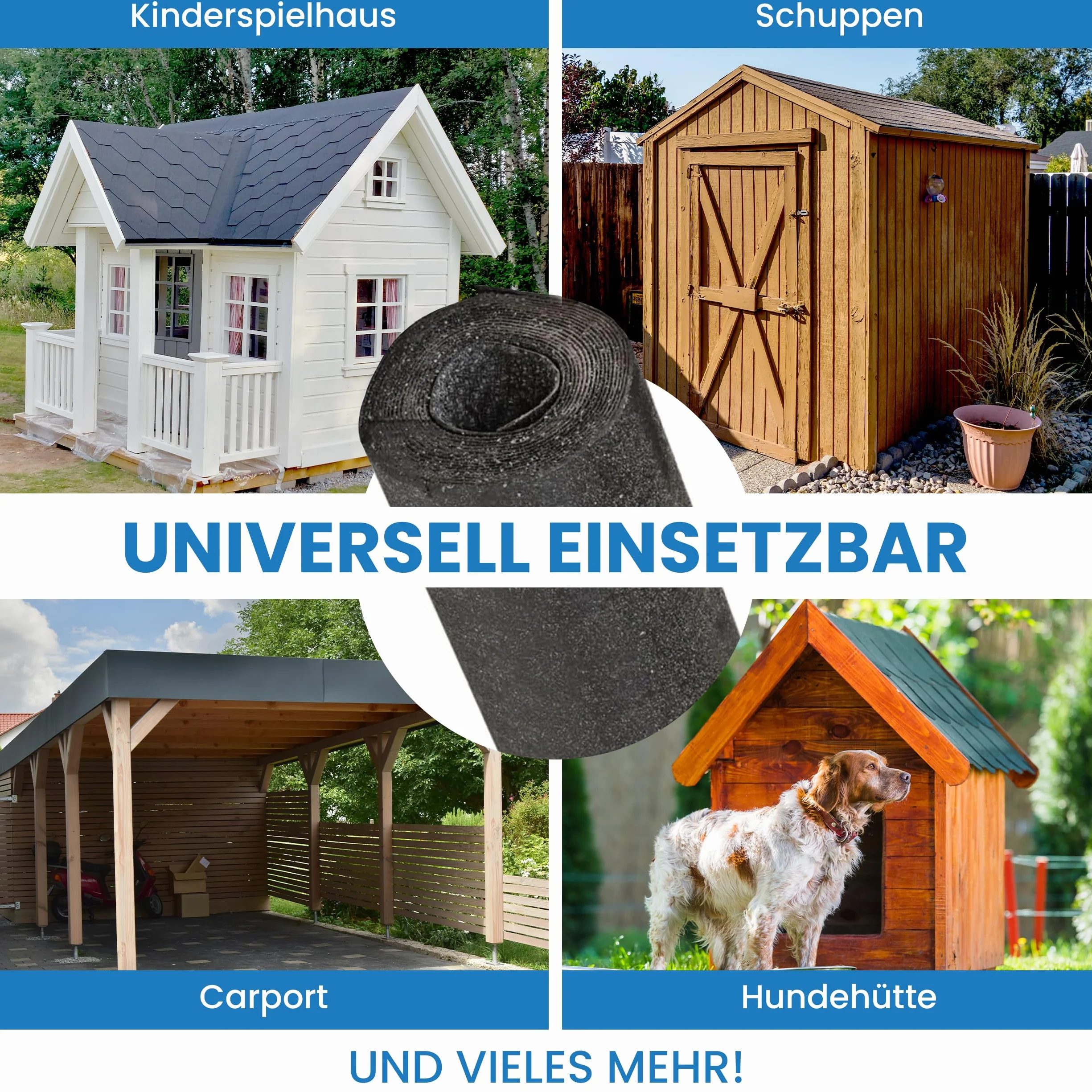 Gartenwelt Riegelsberger Papa dachowa V13 piaskowana 10 m² taśma bitumiczna z gwoździami 3 x 15 mm