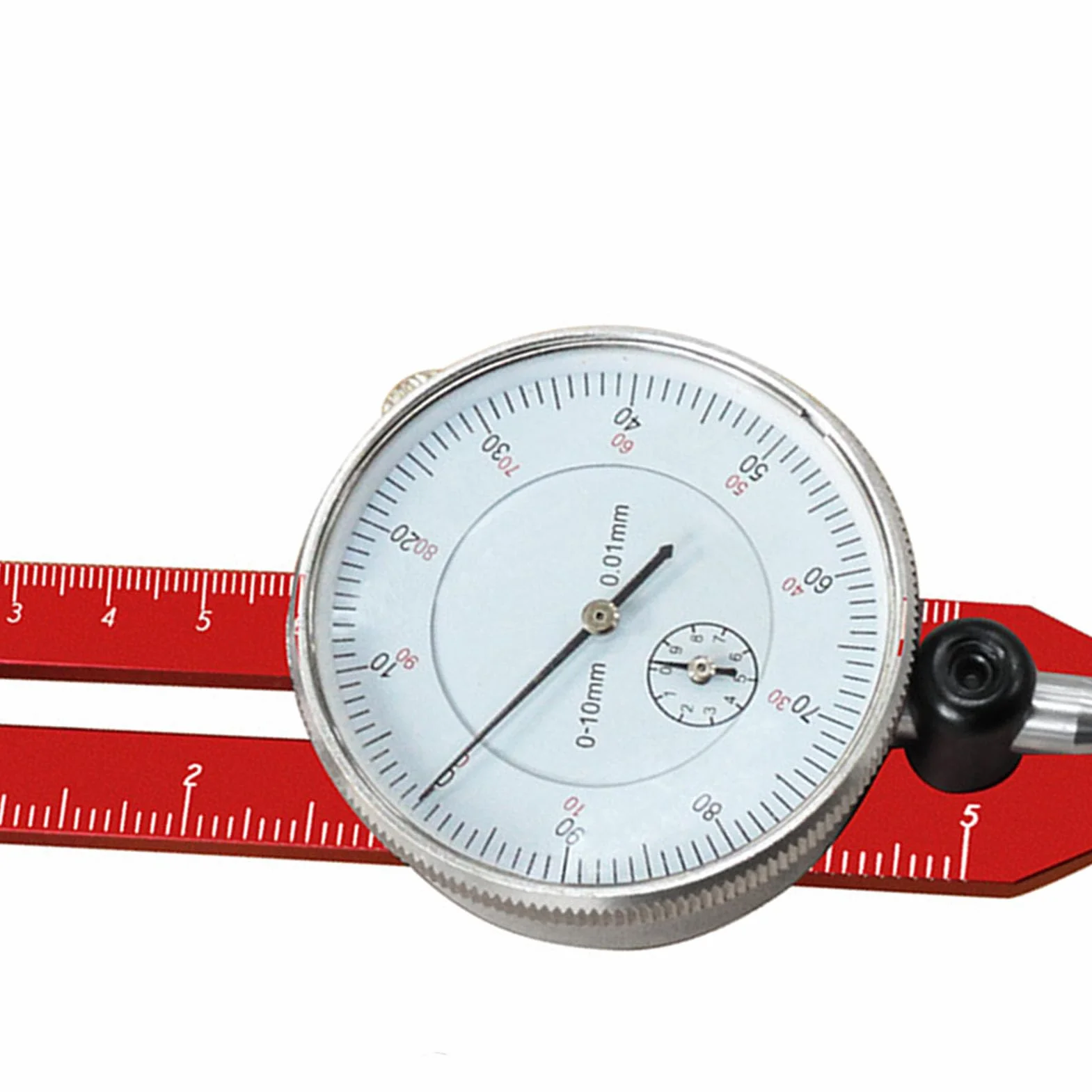 Fafeicy Kalibrator Ustawienia Piły Stołowej, Aluminiowe Wskaźniki Mosiężne z Dokładnym Czujnikiem Zegarowym 0-10 Mm do Pilarek Taśmowych Stołowych